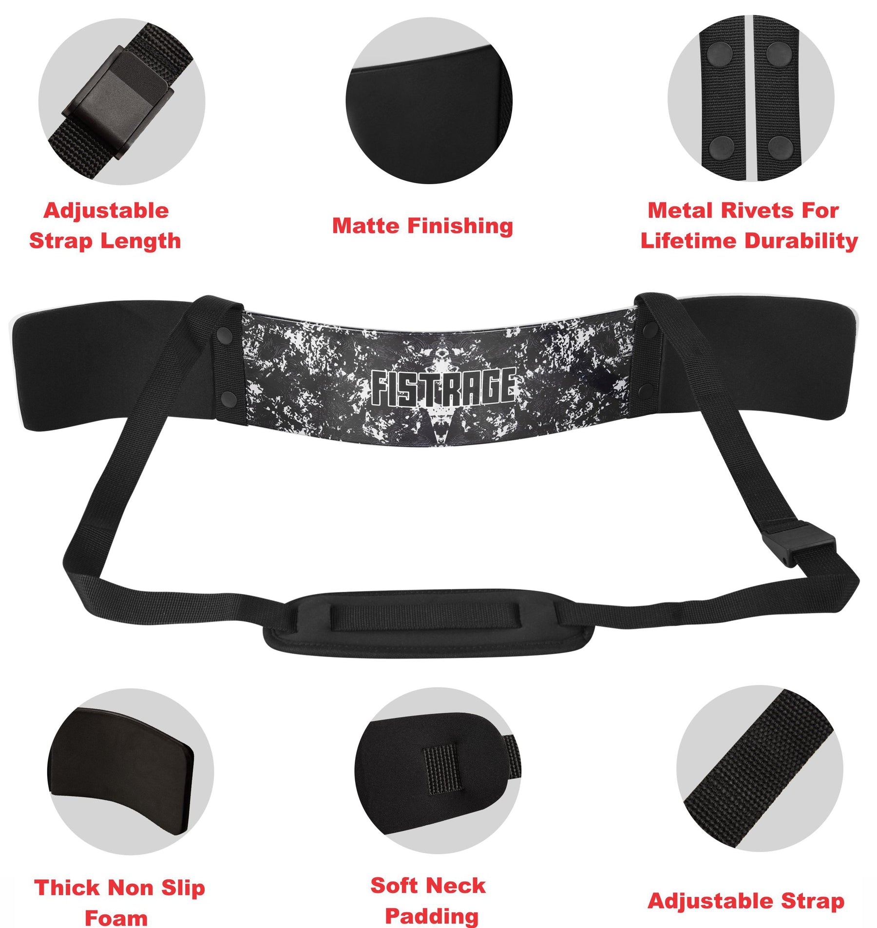 FISTRAGE ARM BLASTER Bicep Forearm Curl Support - -Black FR