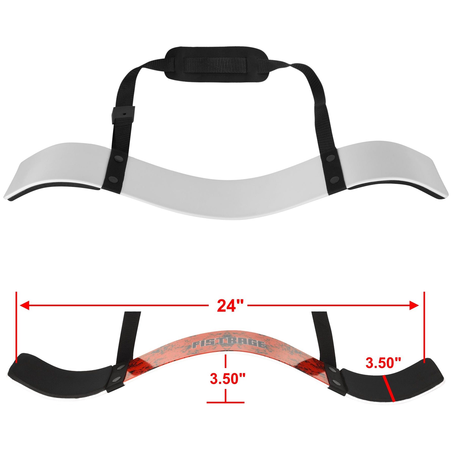 FISTRAGE ARM BLASTER Bicep Forearm Curl Support - Lava Red