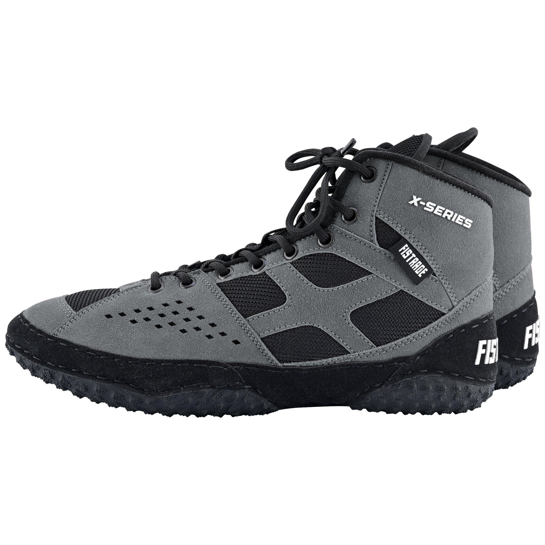 Wrestling Shoes With Sting Bag - Grey Black