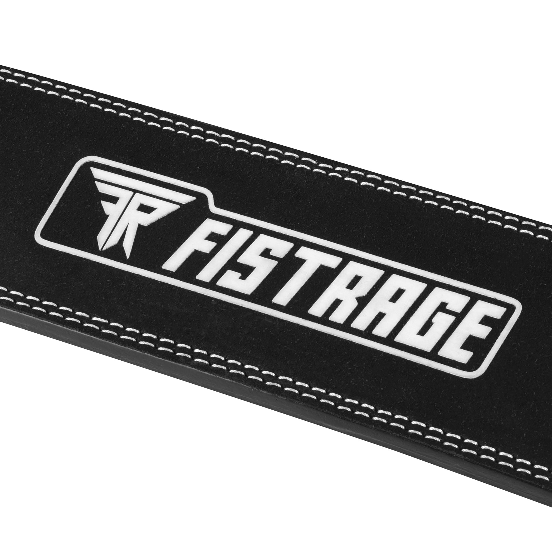 FISTRAGE Weight Lifting Lever Buckle Belts with Sticker Logo-Black