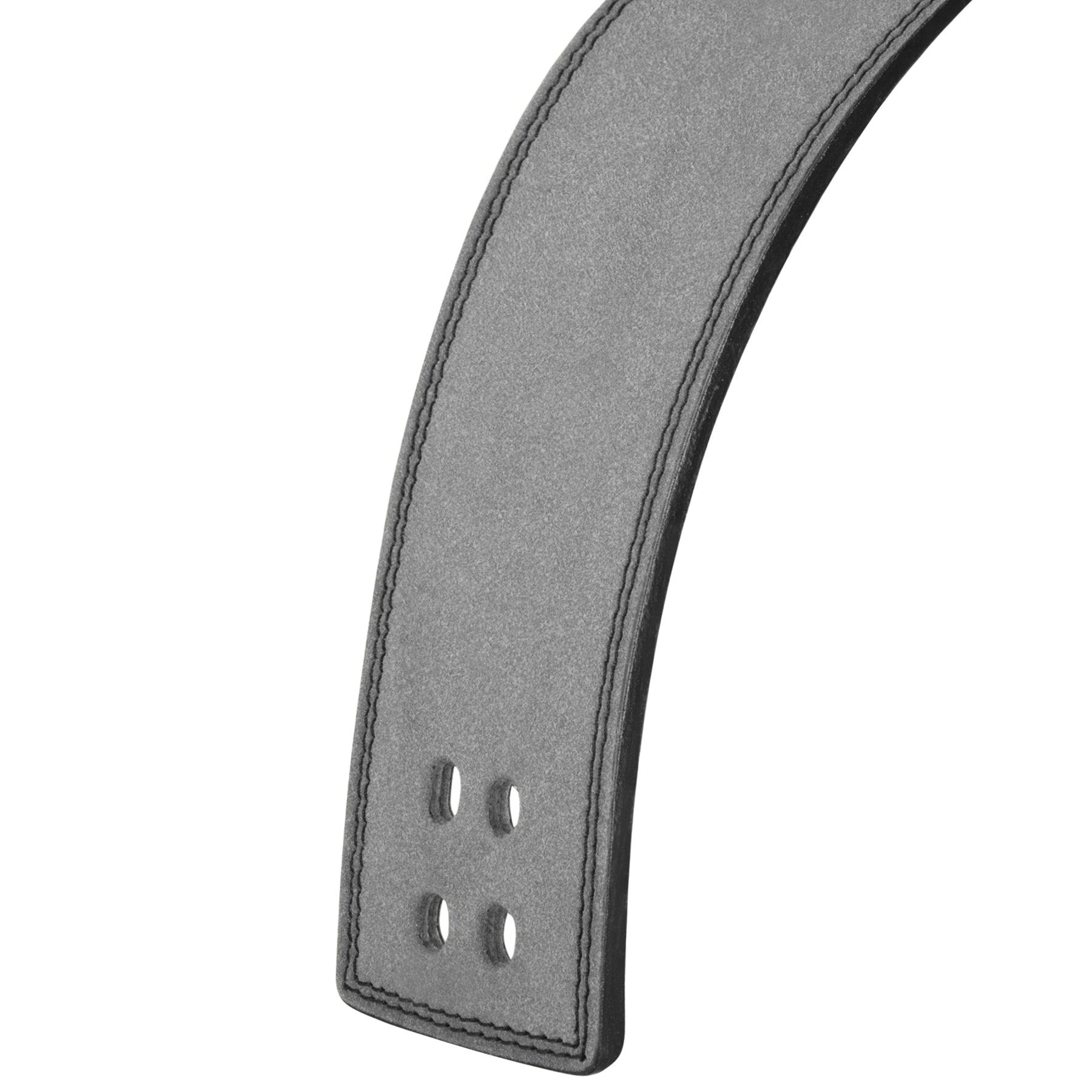 FISTRAGE Weight Lifting Lever Buckle Belts with Embroidery Logo-Gray