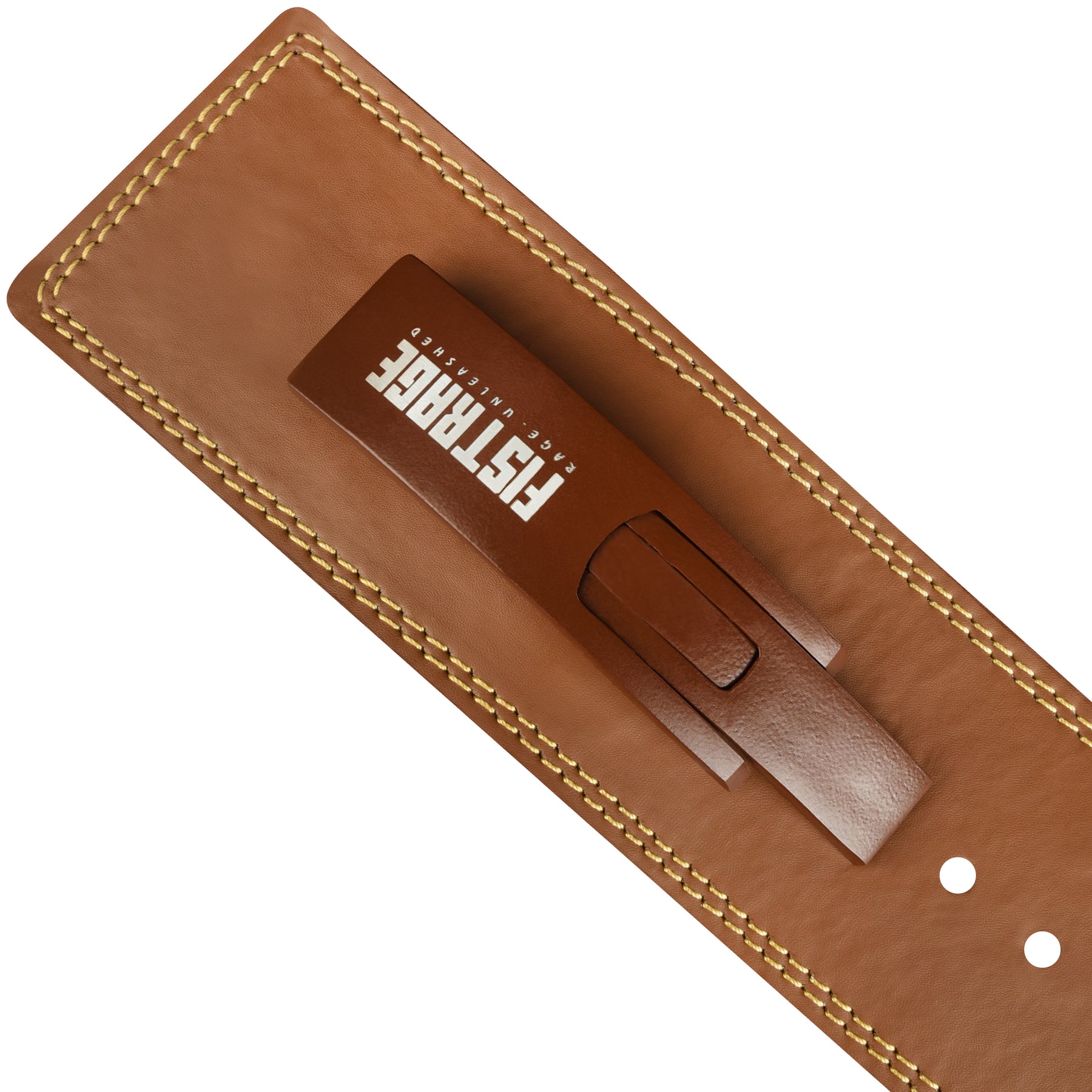 Lever Buckle Belt with free Wrist Band - Brown