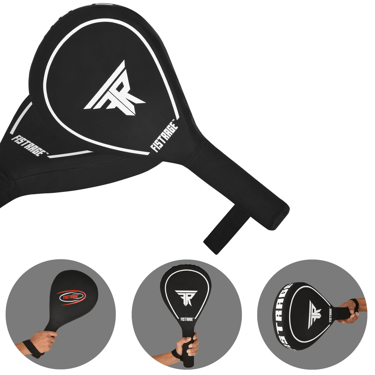 TAEKWONDO KICKPAD TRAINING RACKET - BLACK