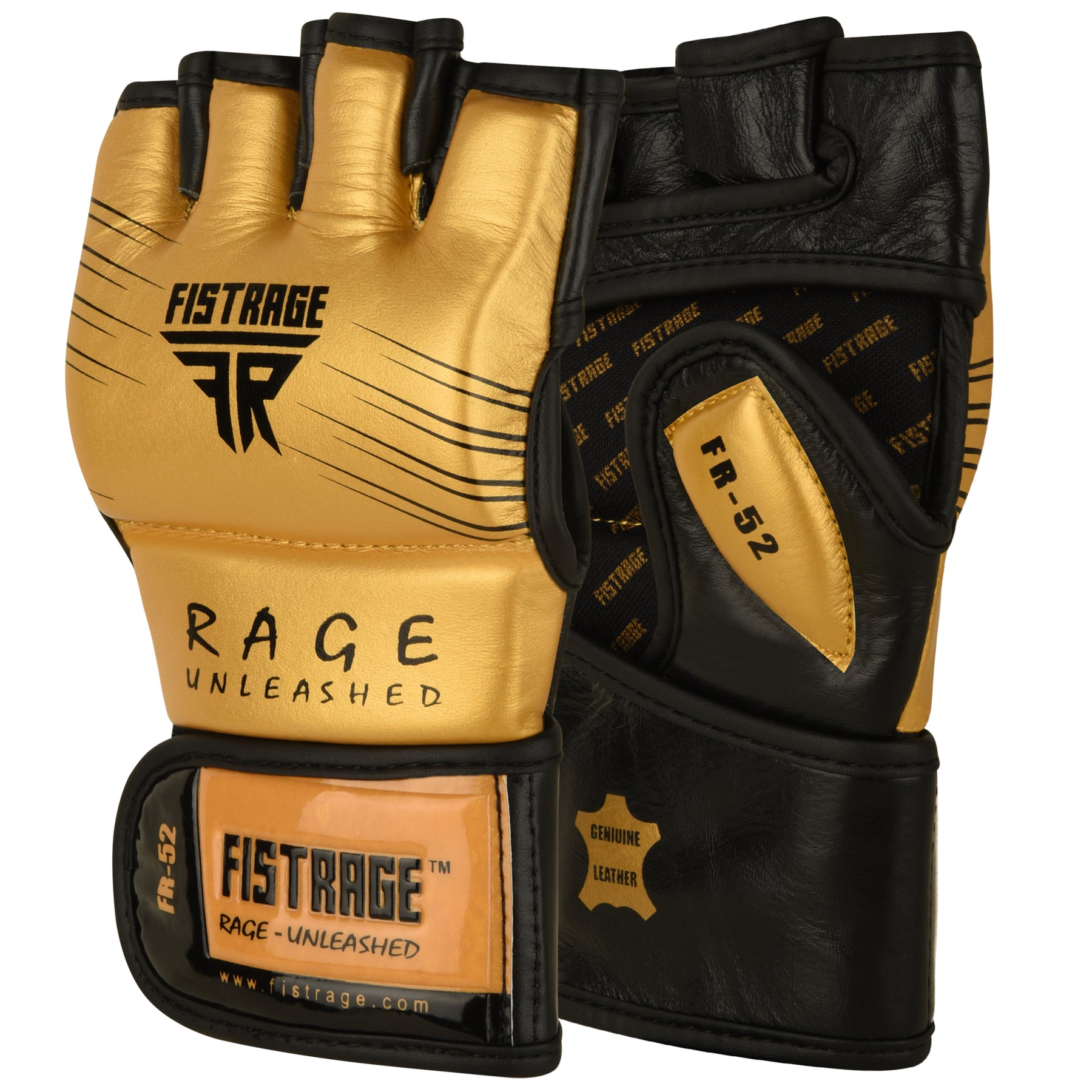 FR-52 MMA BOXING GLOVES TRAINING - Gold/Black