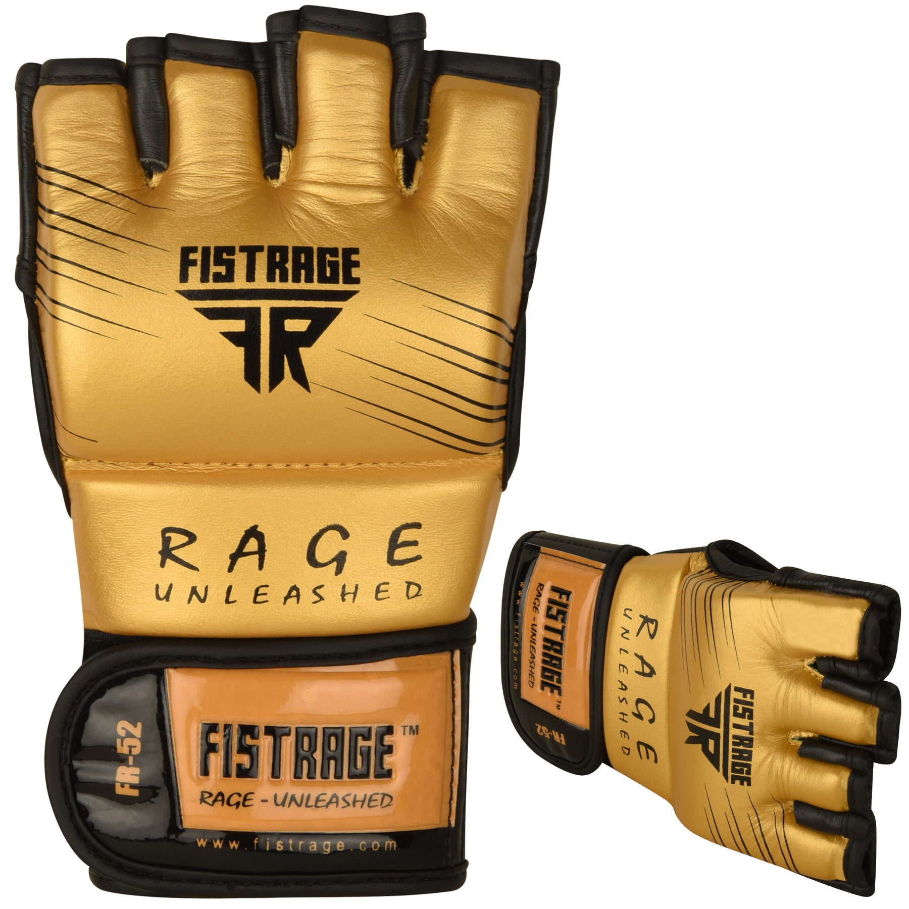 FR-52 MMA BOXING GLOVES TRAINING - Gold/Black