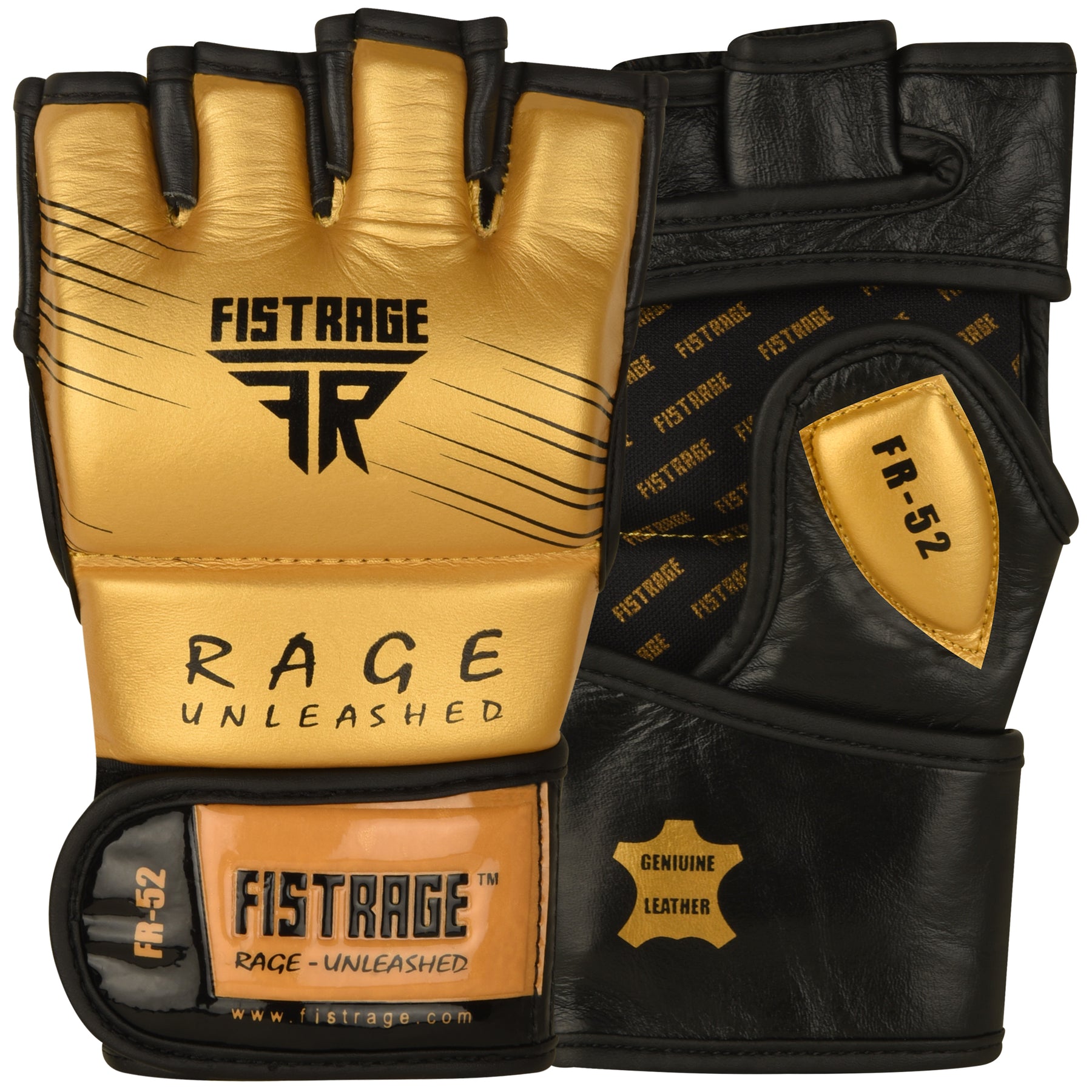 FR-52 MMA BOXING GLOVES TRAINING - Gold/Black