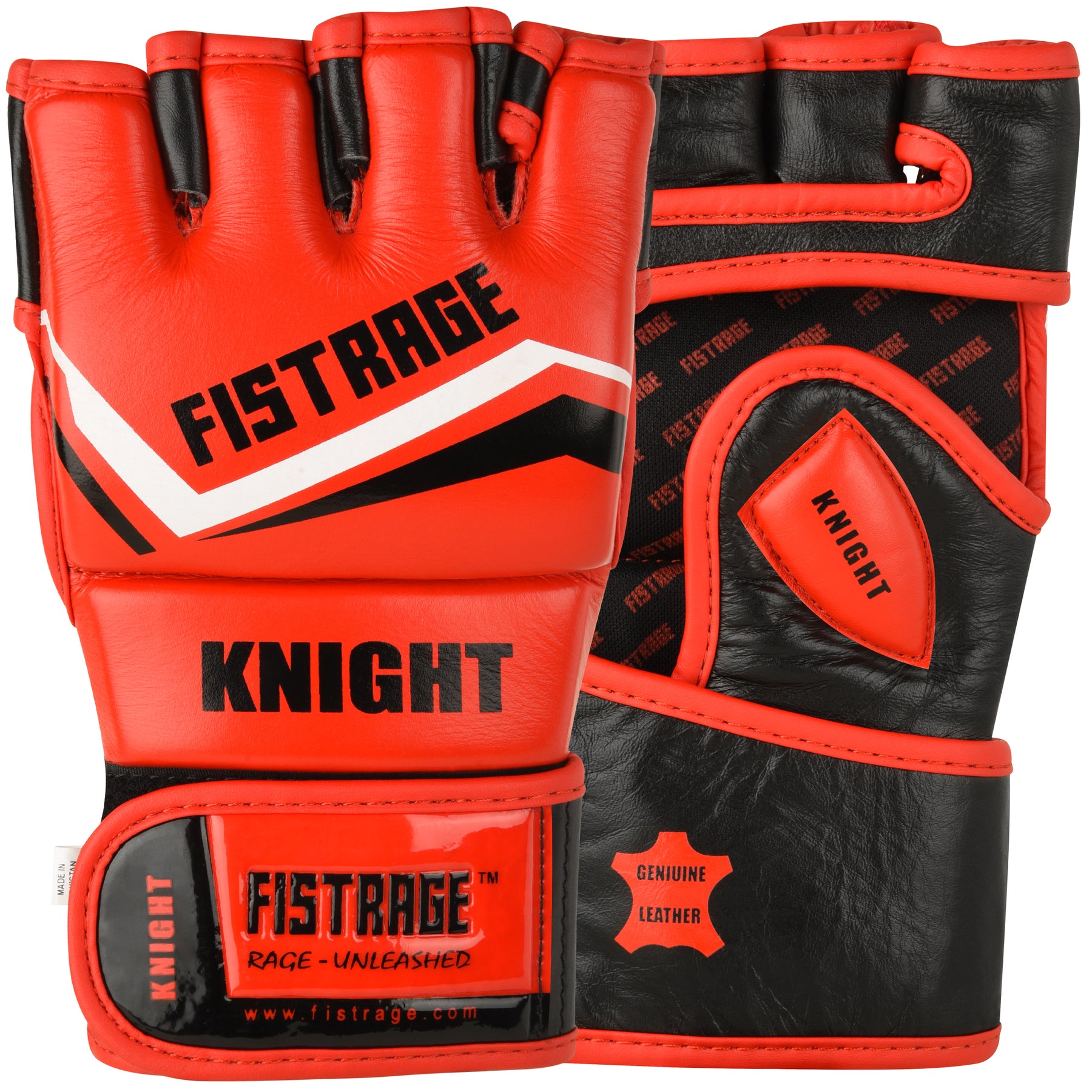 KNIGHT MMA BOXING GLOVES TRAINING - Red/Black