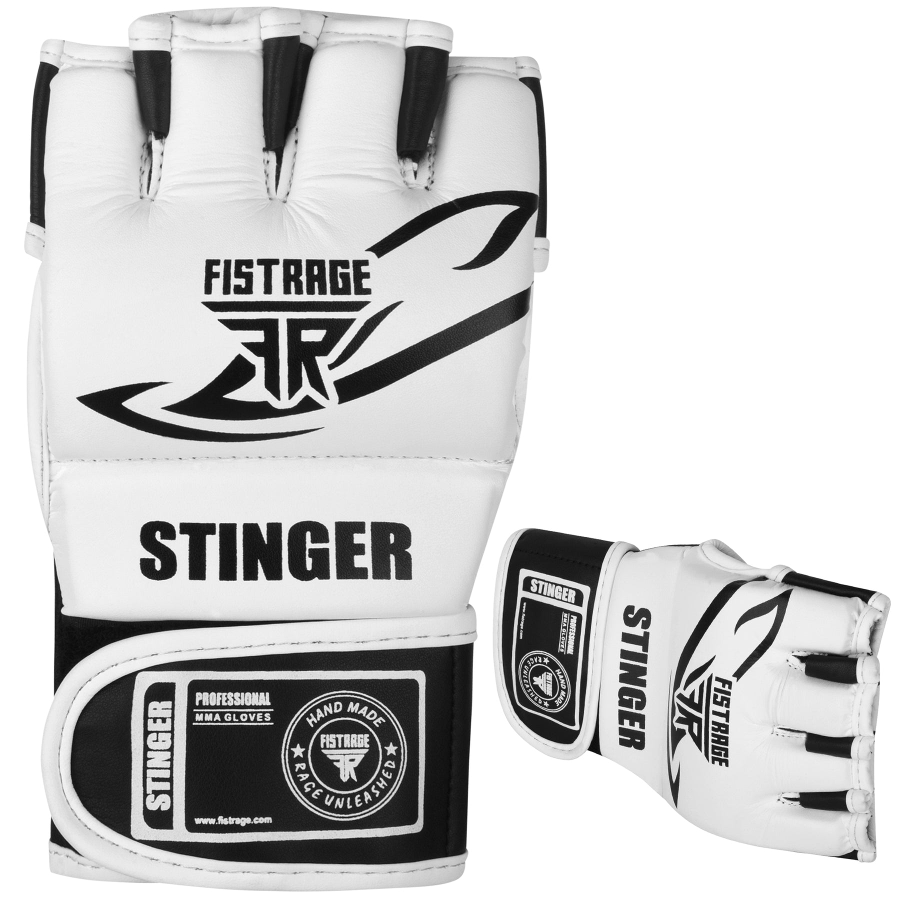 STINGER MMA BOXING GLOVES TRAINING - White/Black