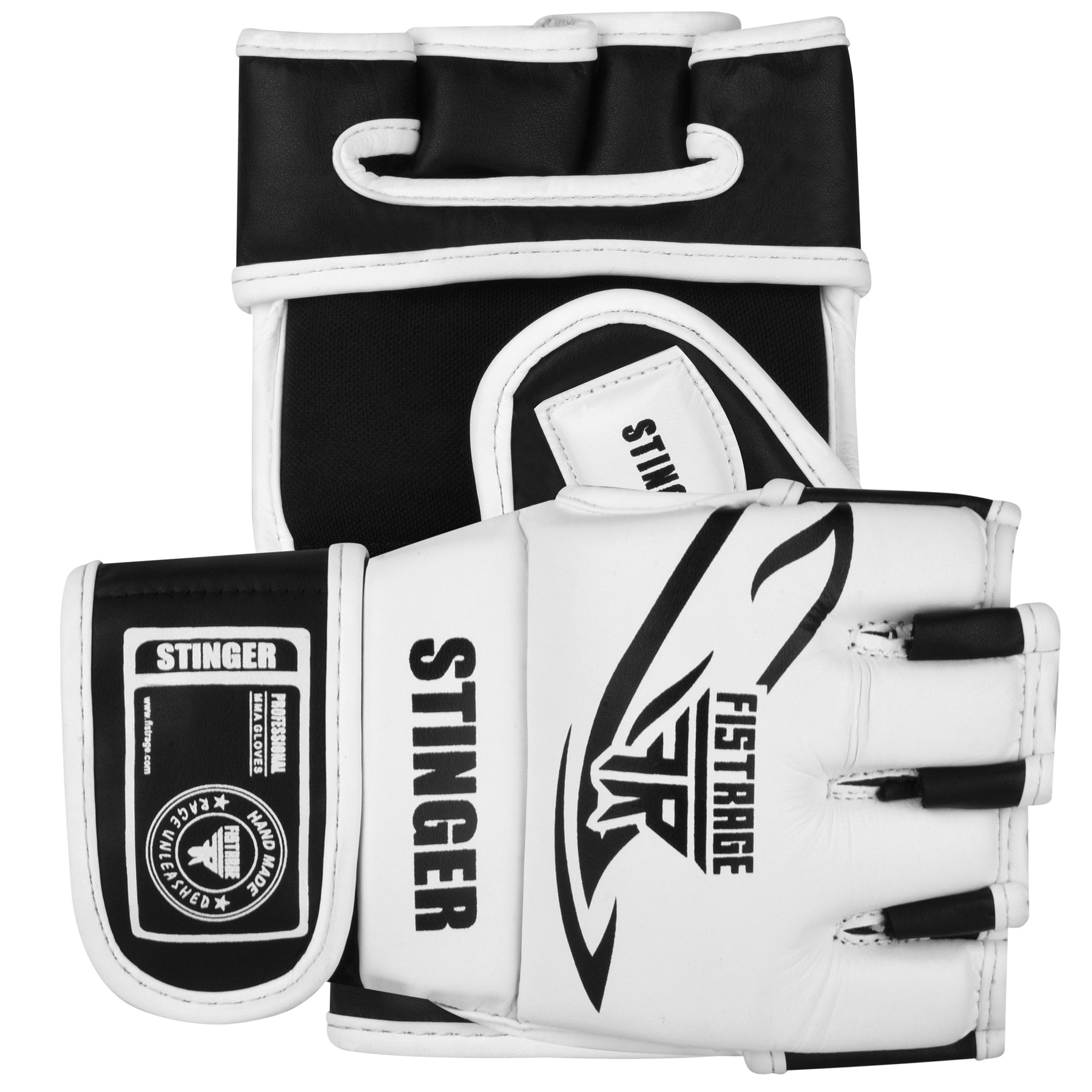 STINGER MMA BOXING GLOVES TRAINING - White/Black