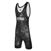 FISTRAGE Sublimated Wrestling Singlet - Black