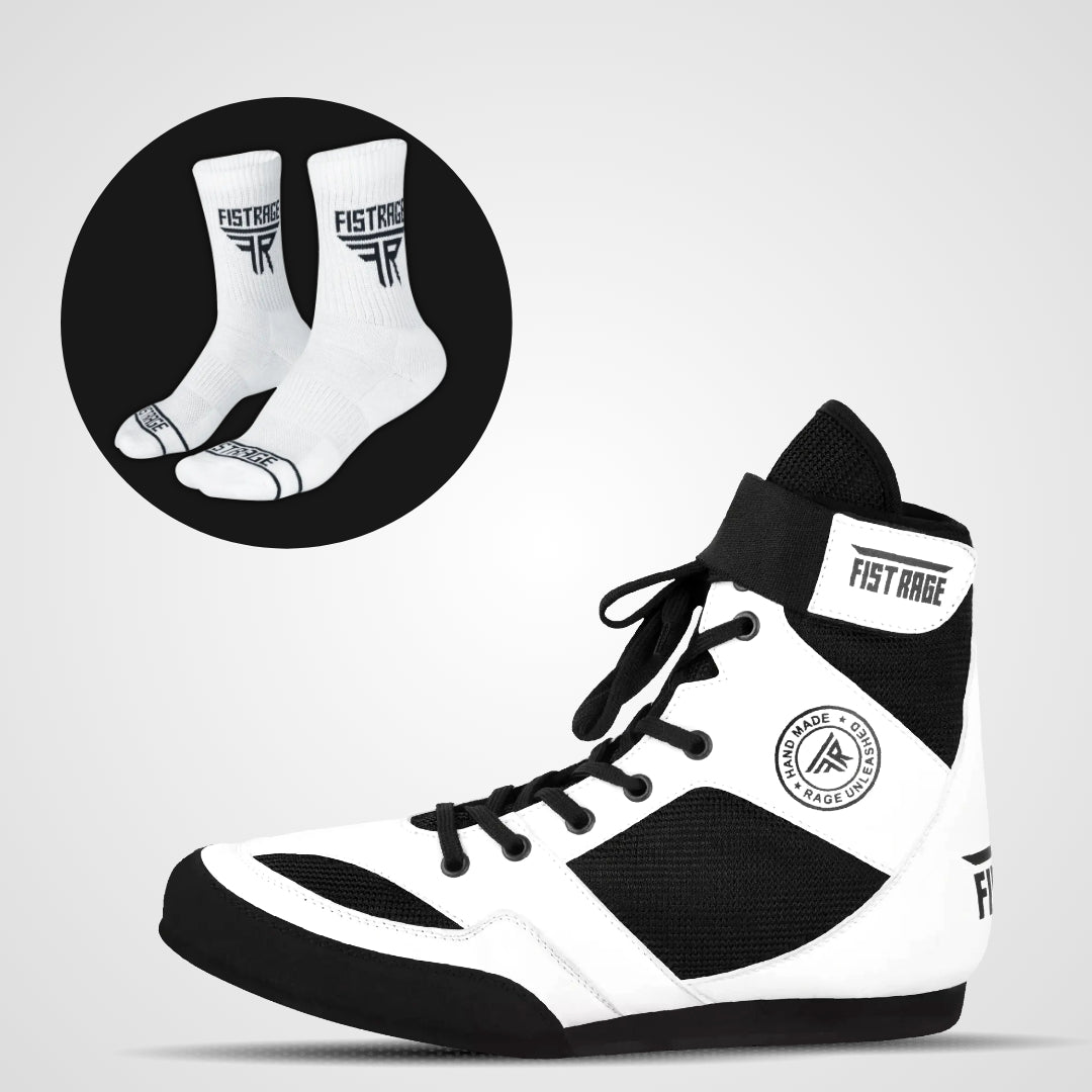 Boxing Shoes - White/Black