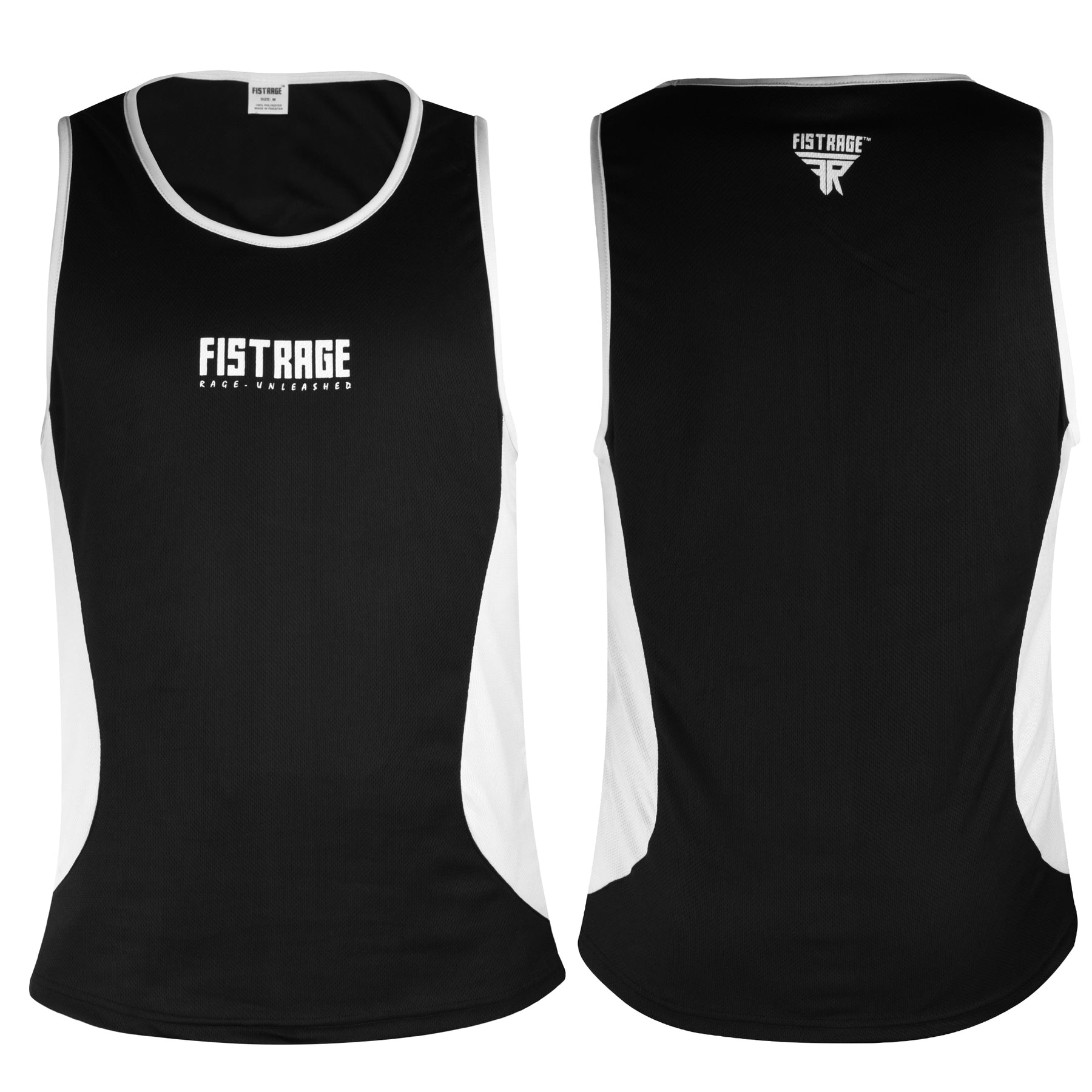 Adults Boxing Uniform Set 2PCS Top & Shorts - Black White