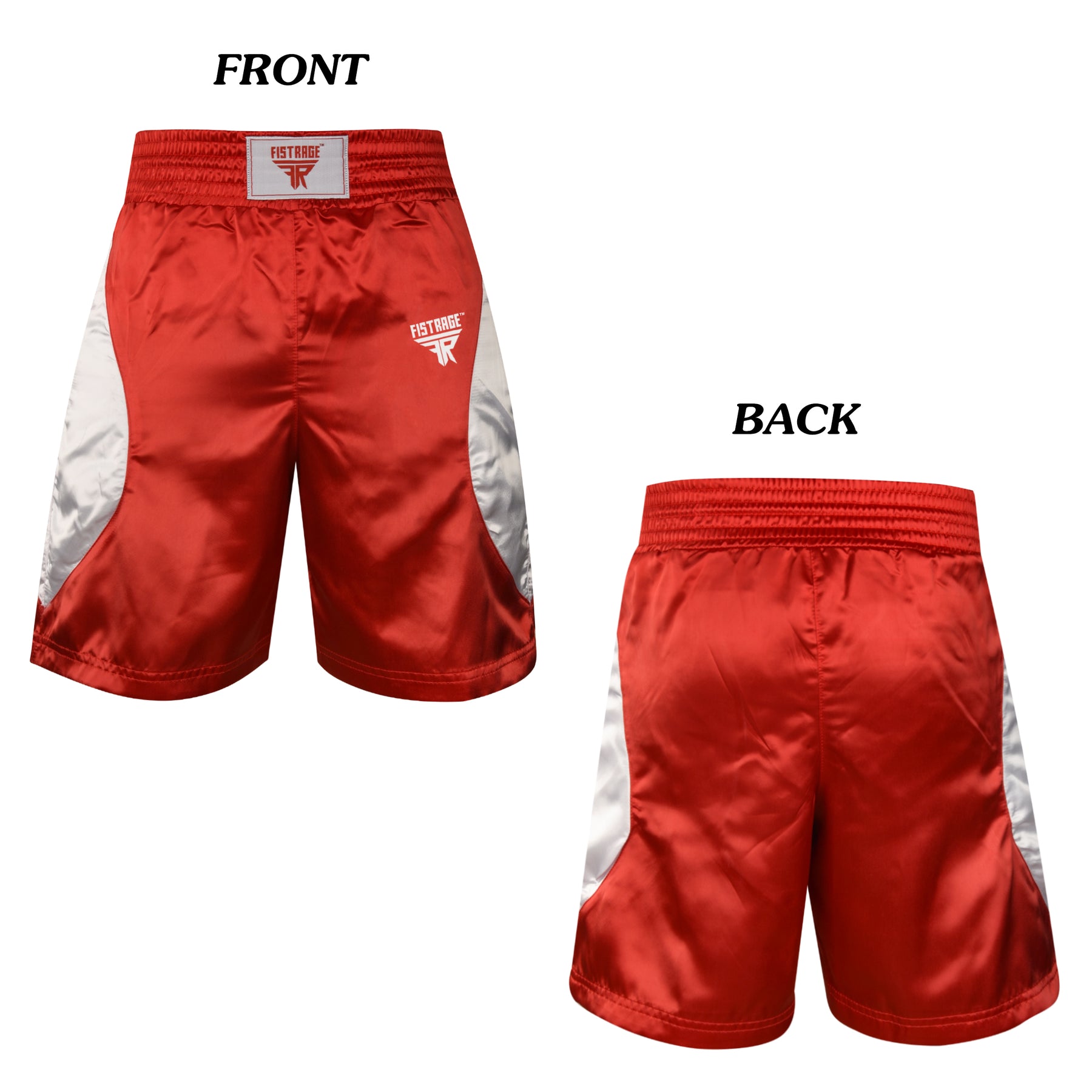 Adults Boxing Uniform Set 2PCS Top & Shorts - Red White