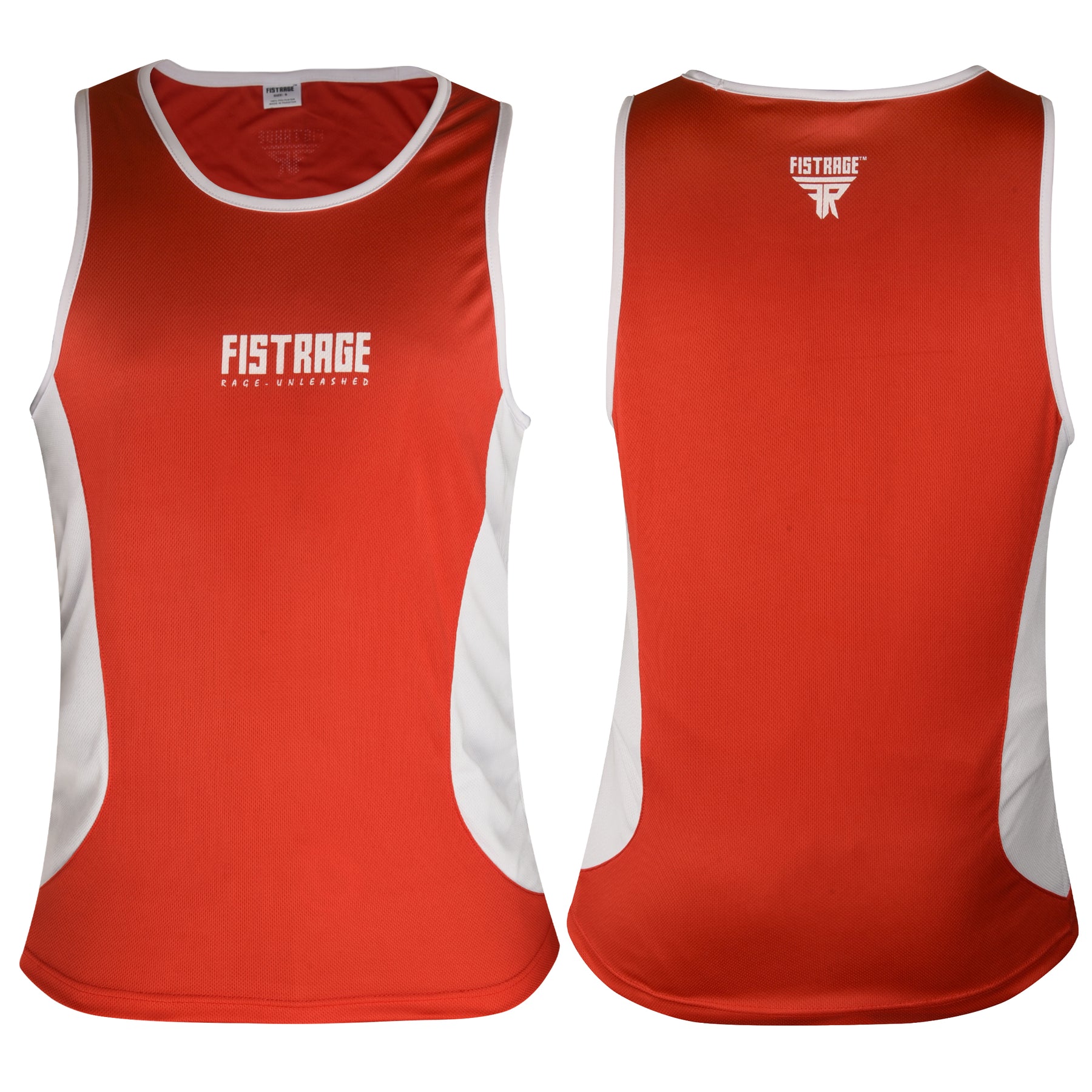 Adults Boxing Uniform Set 2PCS Top & Shorts - Red White