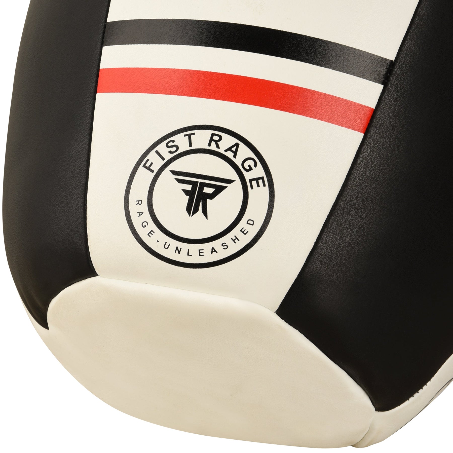 Leather Wrecking Punch Bag Microfiber White- Unfilled
