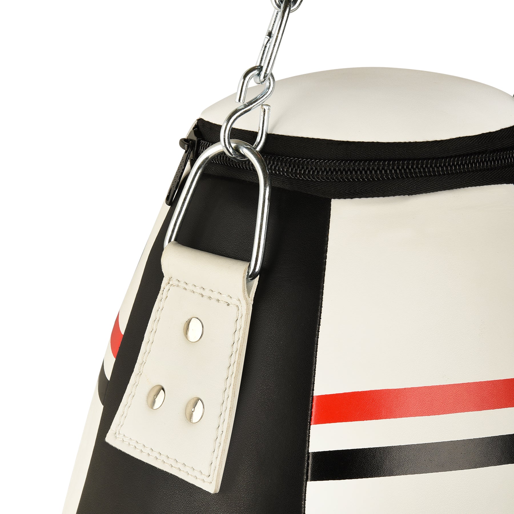 Leather Wrecking Punch Bag Microfiber White - Filled