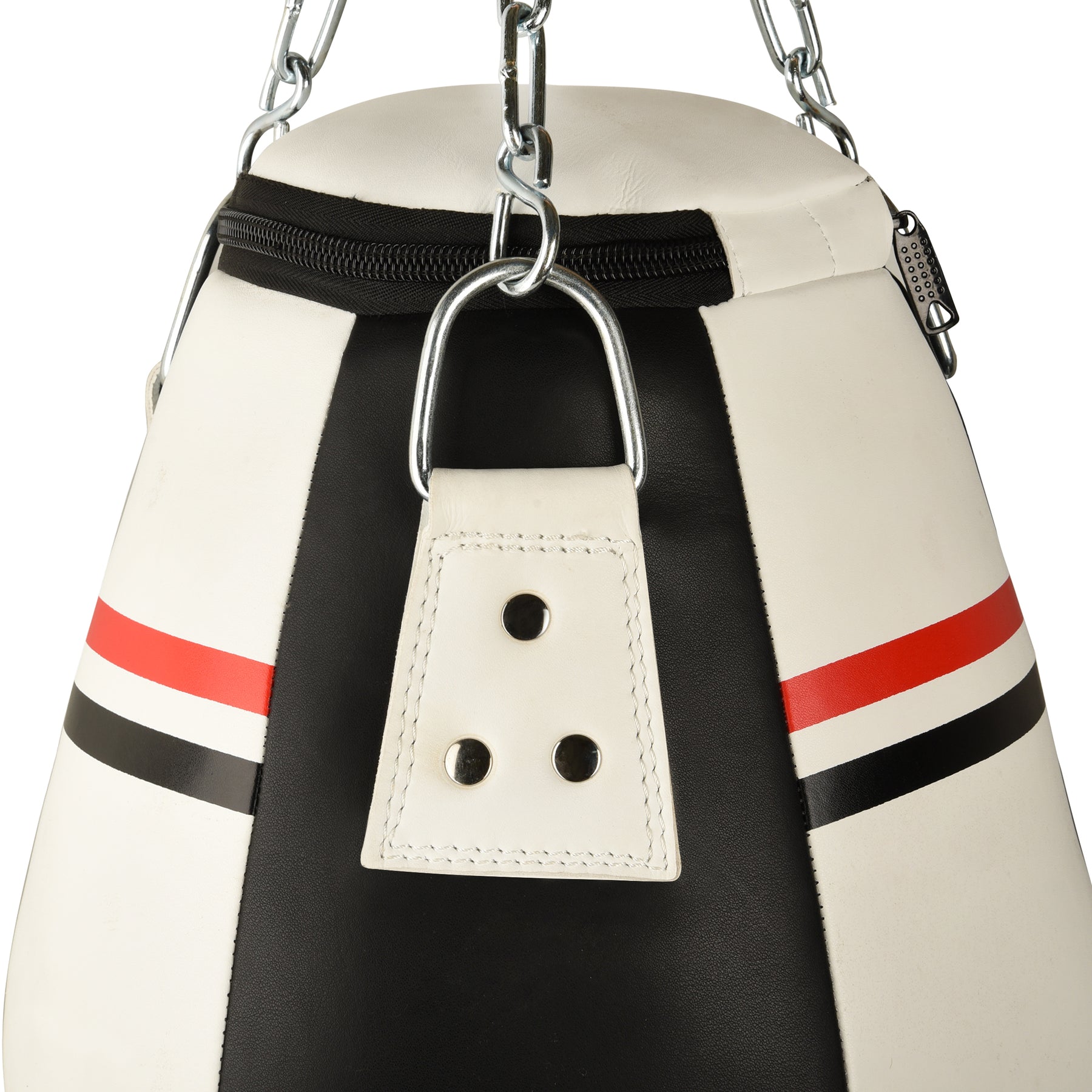 Leather Wrecking Punch Bag Microfiber White - Filled