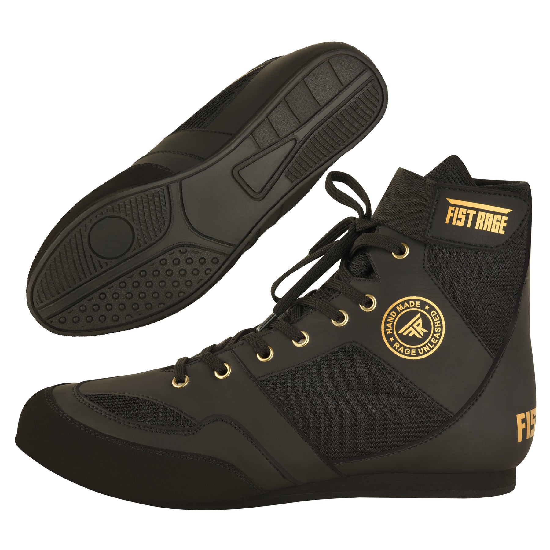 Boxing Shoes - Black/Gold