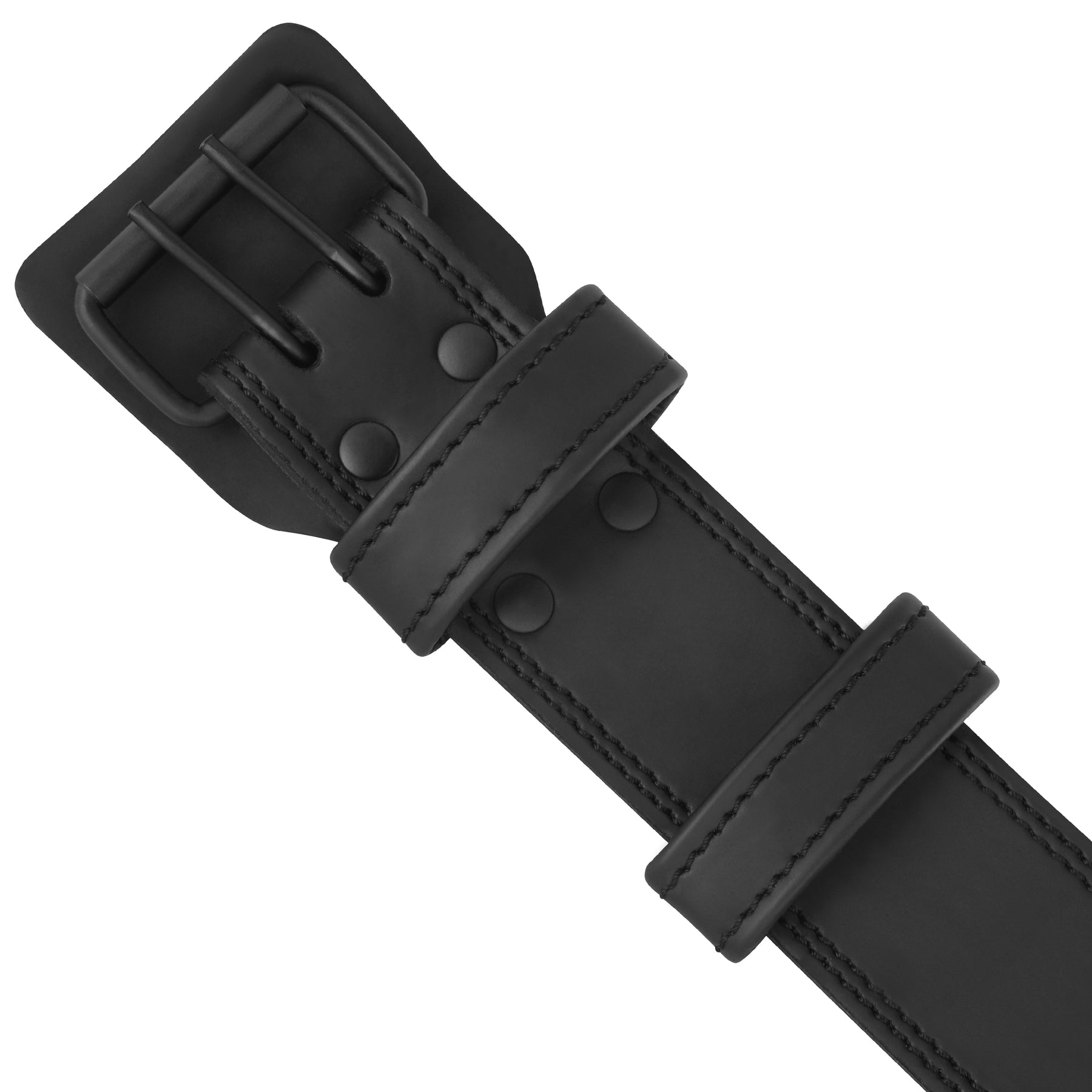 Emboss Leather Weight Lifting Belt 6 Inches - Black