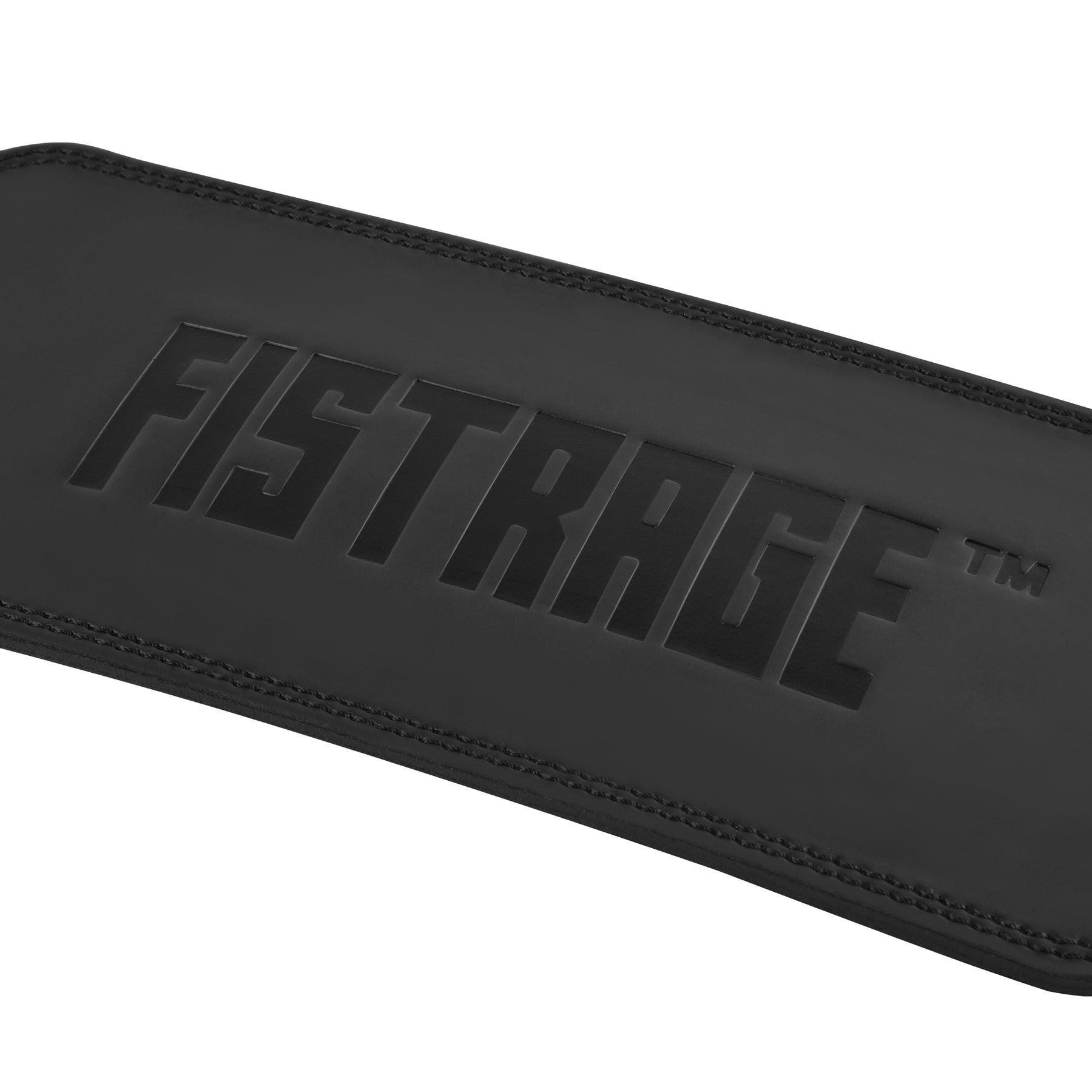 Emboss Leather Weight Lifting Belt 6 Inches - Black