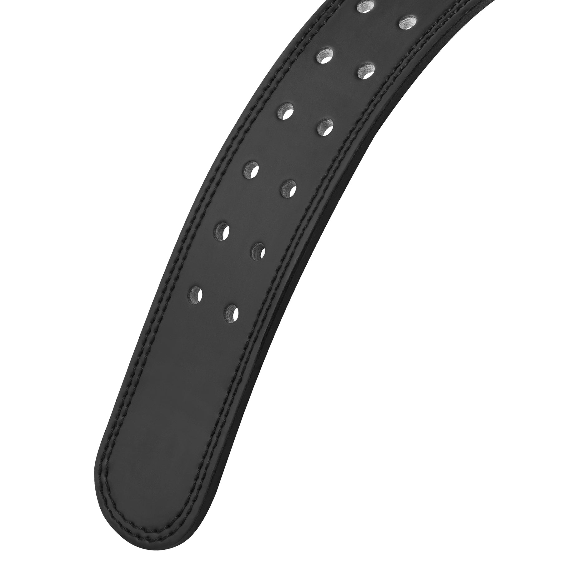 Emboss Leather Weight Lifting Belt 6 Inches - Black