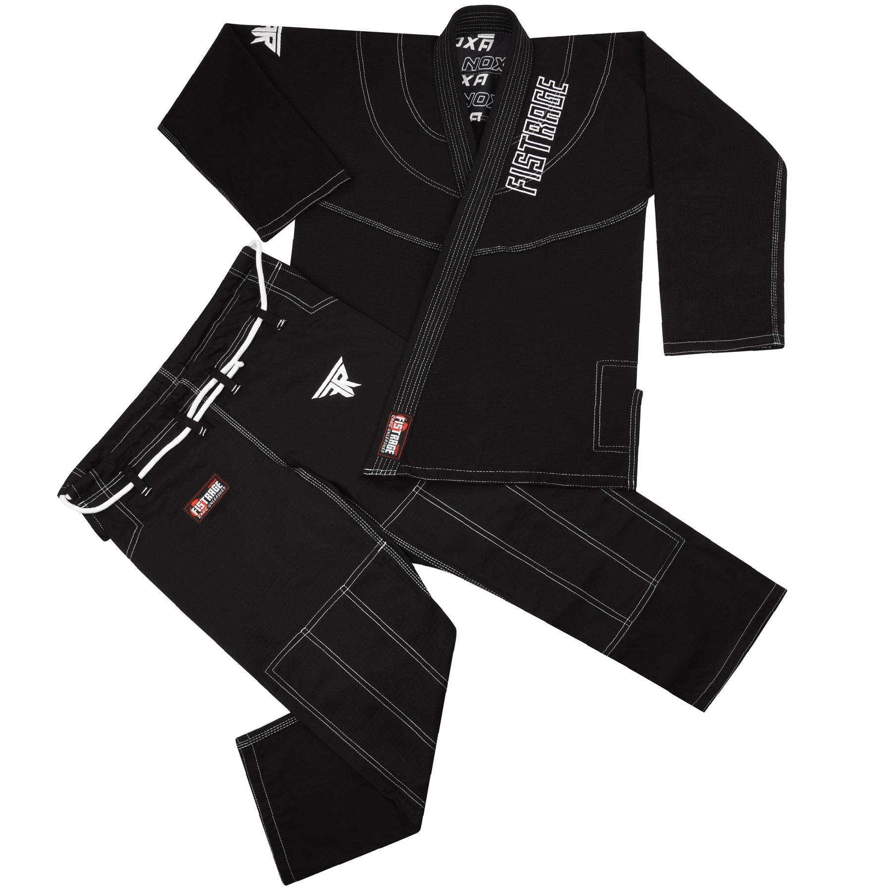 NOXA SUBLIMATION BRAZILIAN JIU JITSU GI with Free BELT - Black