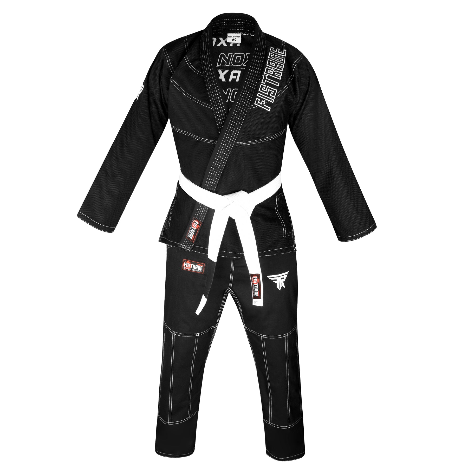 NOXA SUBLIMATION BRAZILIAN JIU JITSU GI with Free BELT - Black