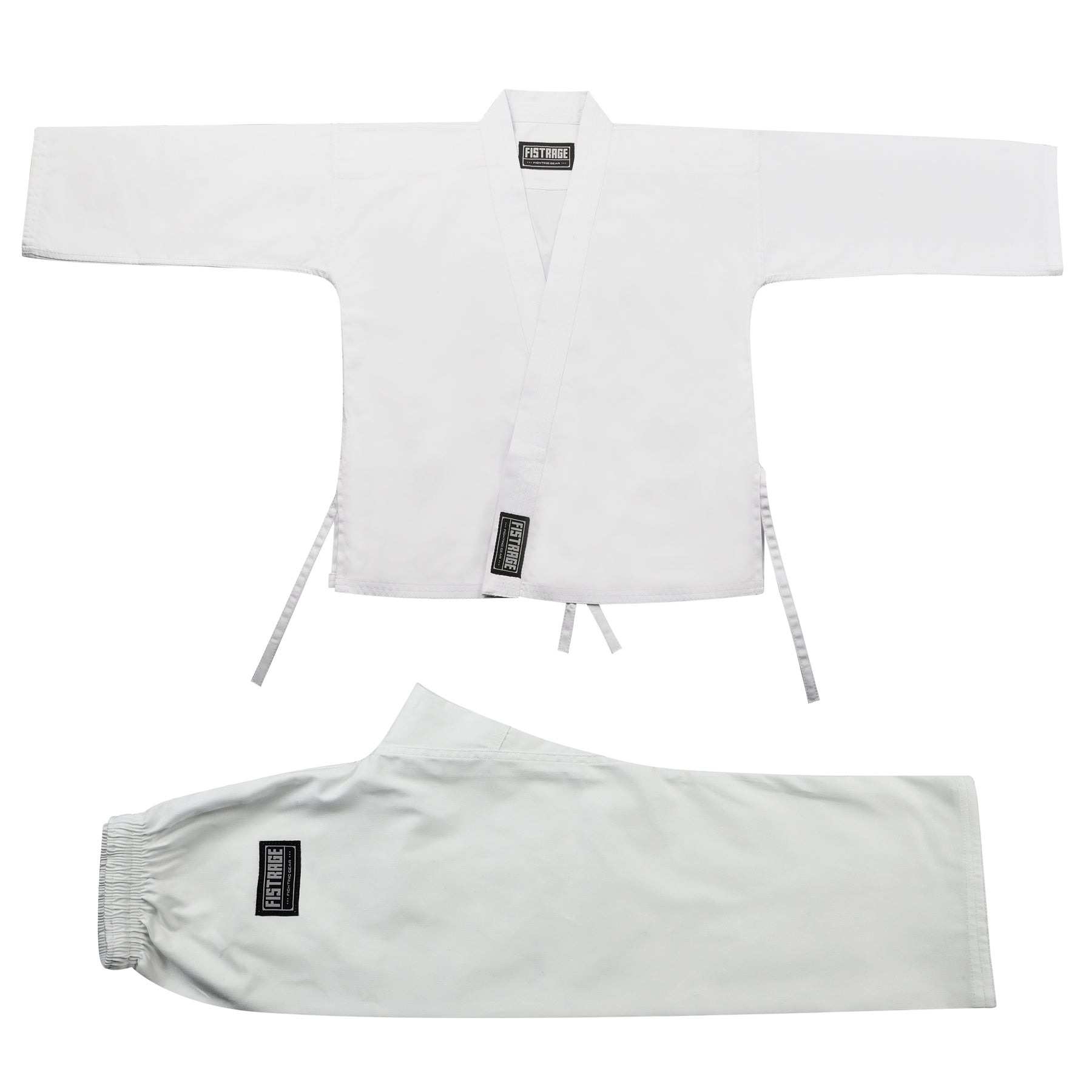 FISTRAGE Karate Uniform with Belt - White