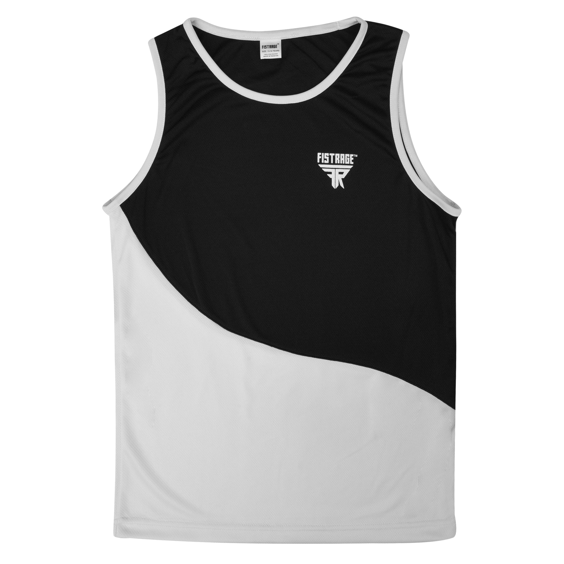 Kids Boxing Uniform Set 2PCS Top & Shorts - Black White