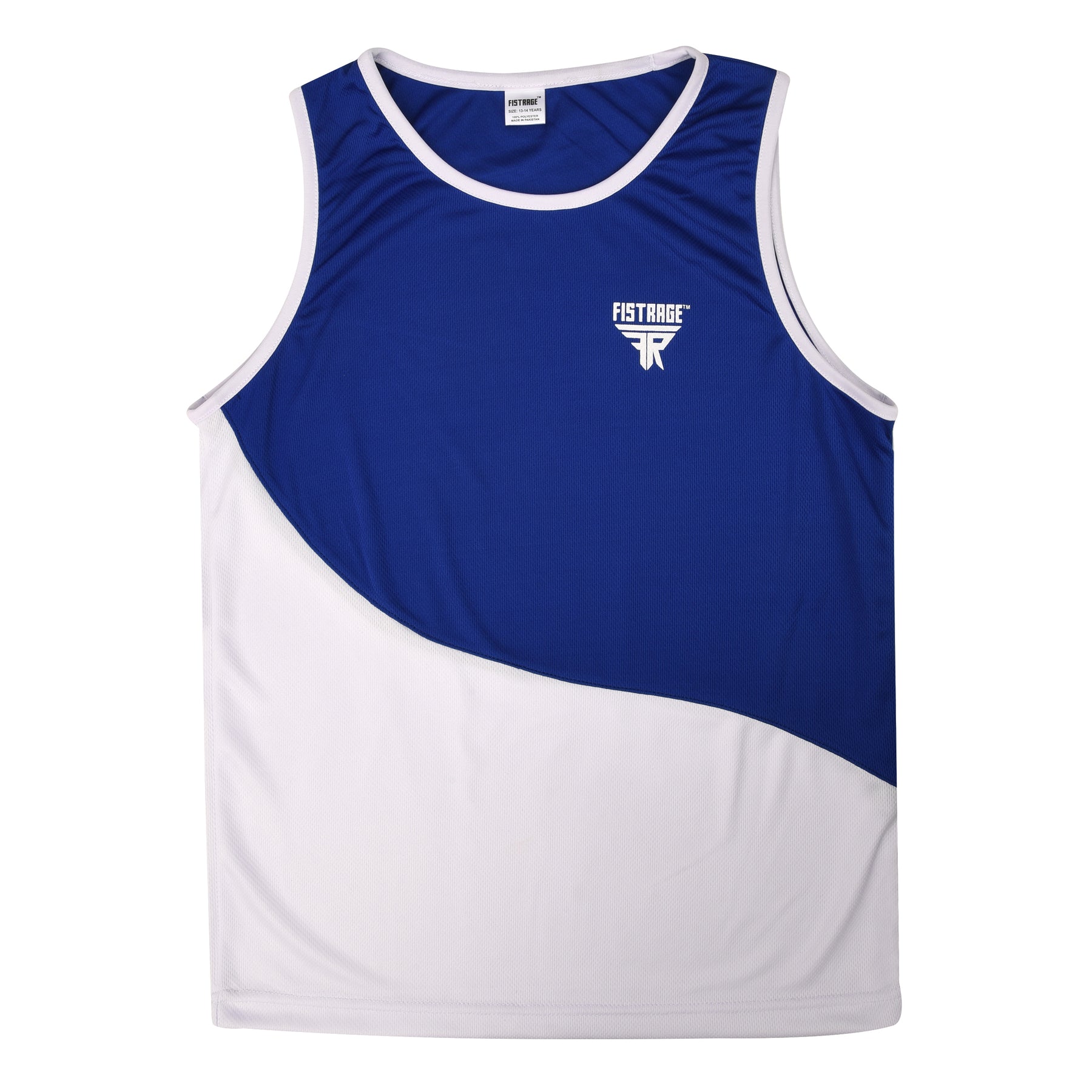 Kids Boxing Uniform Set 2PCS Top & Shorts - Blue White
