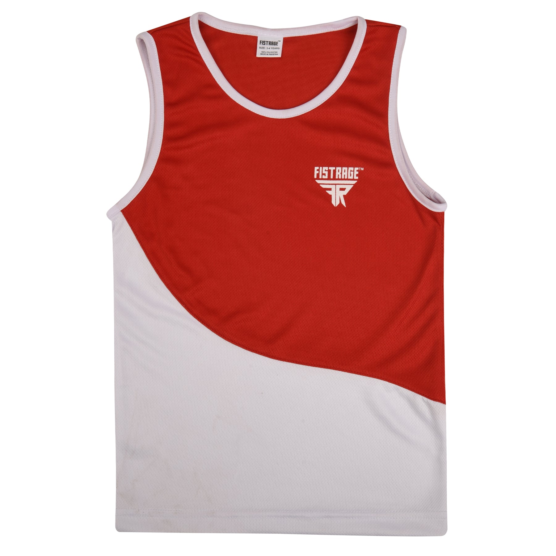 Kids Boxing Uniform Set 2PCS Top & Shorts - Red White