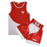 Kids Boxing Uniform Set 2PCS Top & Shorts - Red White