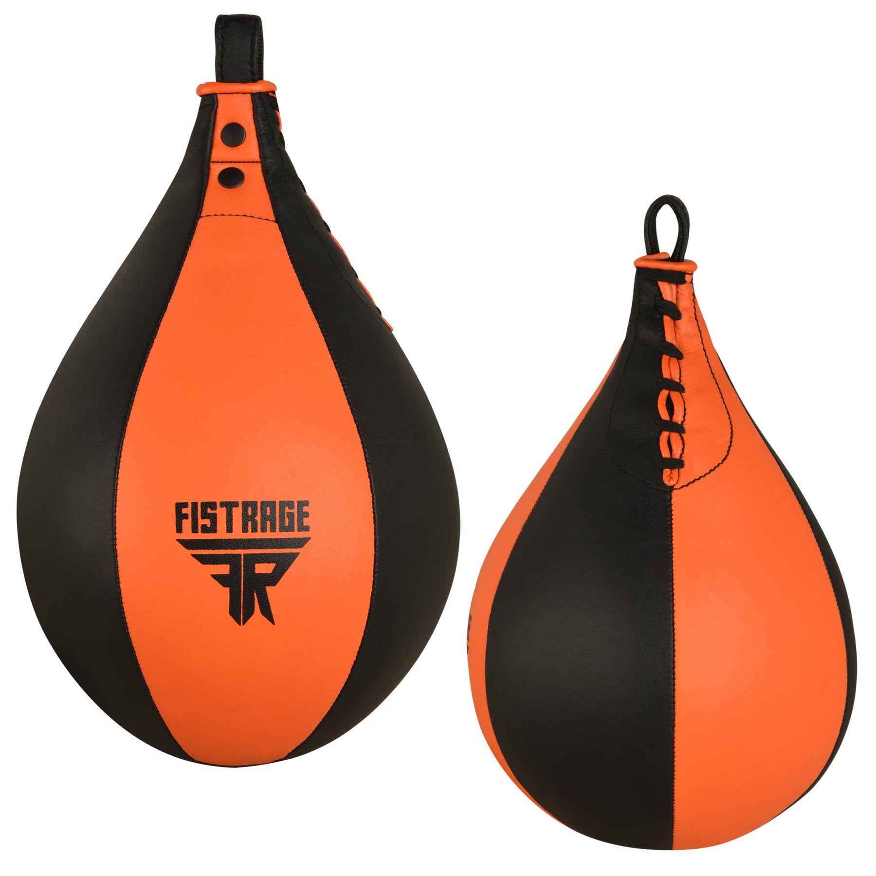 FISTRAGE Speed Bag with free Hanging Swivel - Orange Black