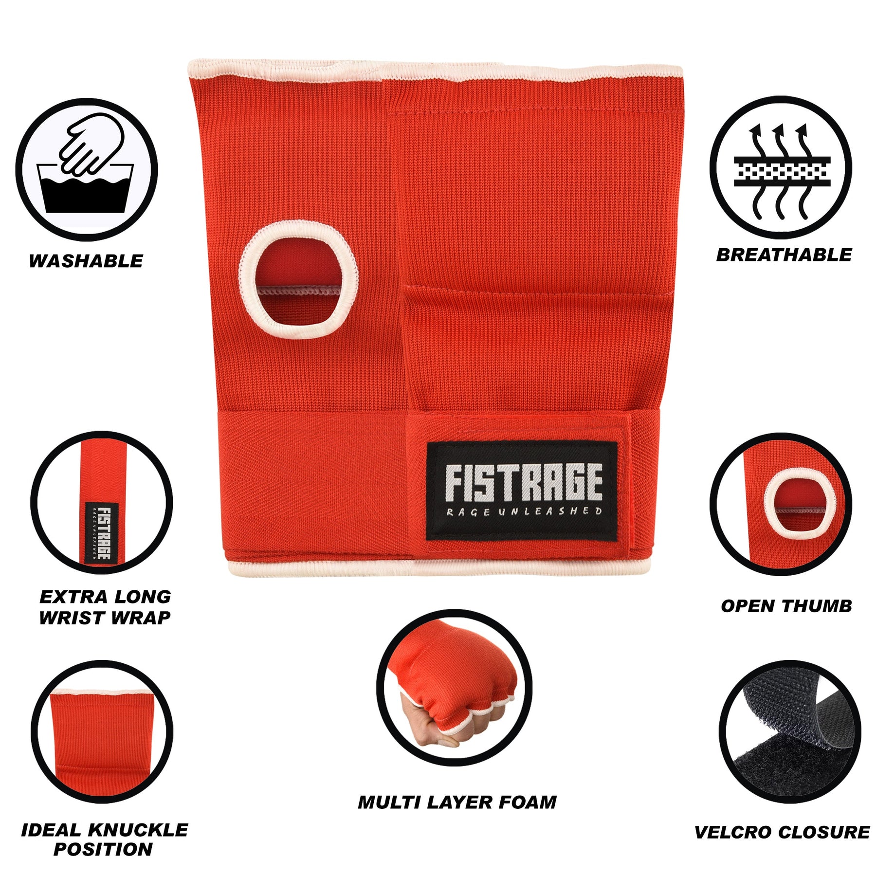 hand wraps, neoprene hand wraps, fistrage hand wraps, gel mitts, karate mitts,