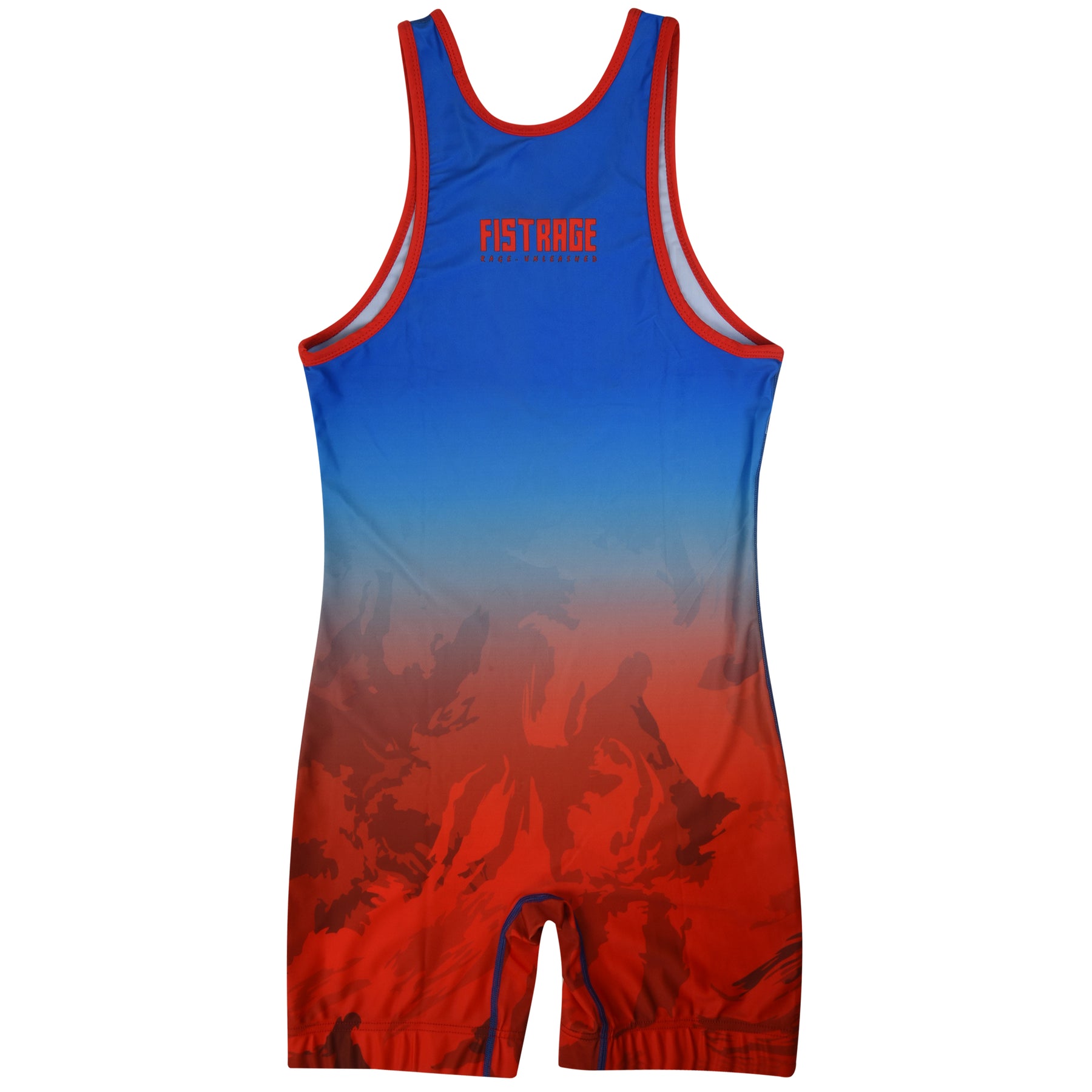 Adults Wrestling Singlet - Blue Red