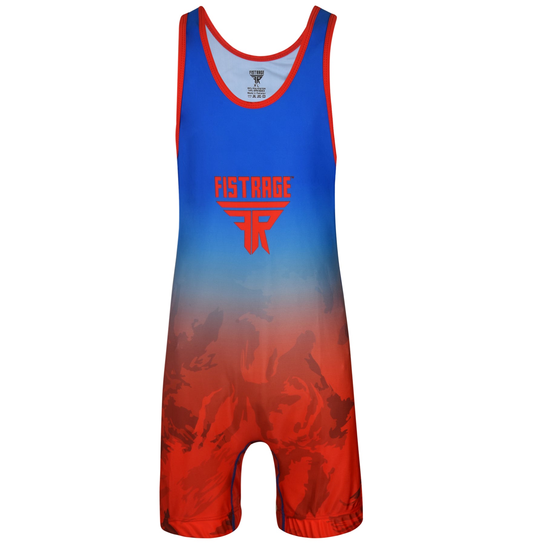 Adults Wrestling Singlet - Blue Red