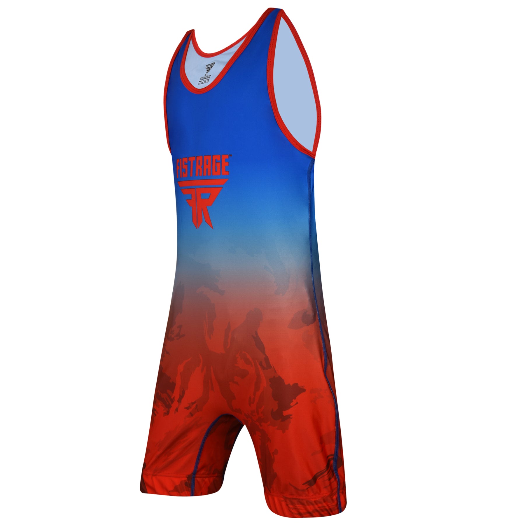Adults Wrestling Singlet - Blue Red