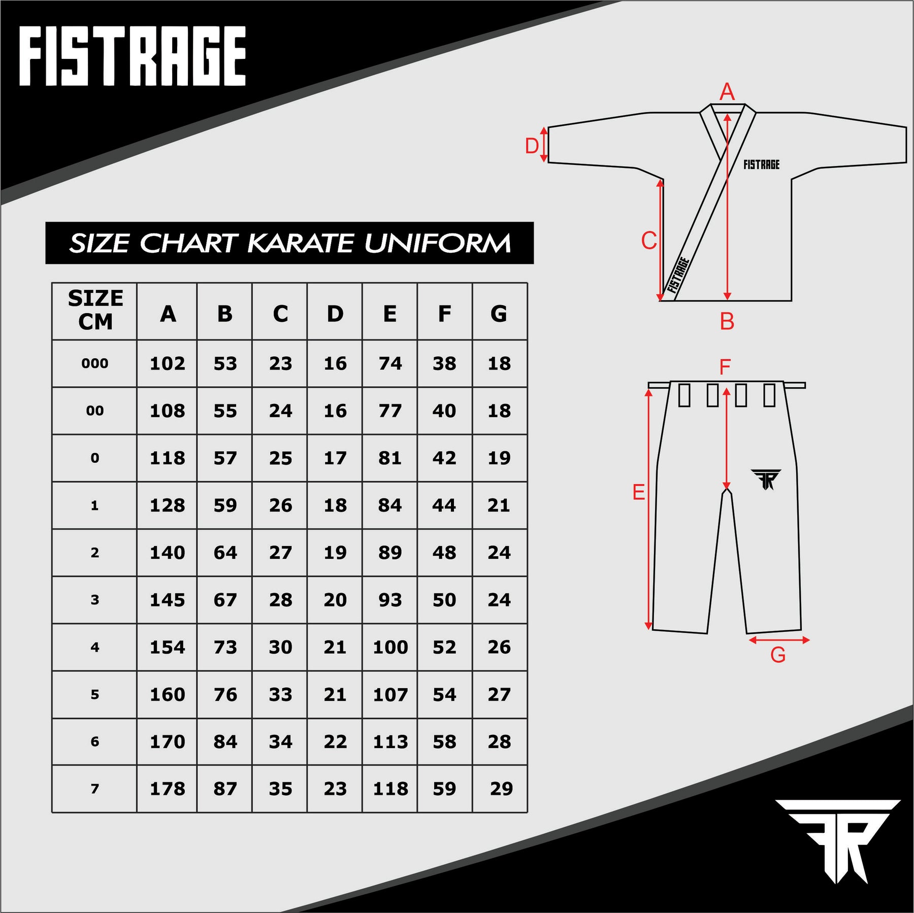 FISTRAGE Karate Uniform with Belt - White