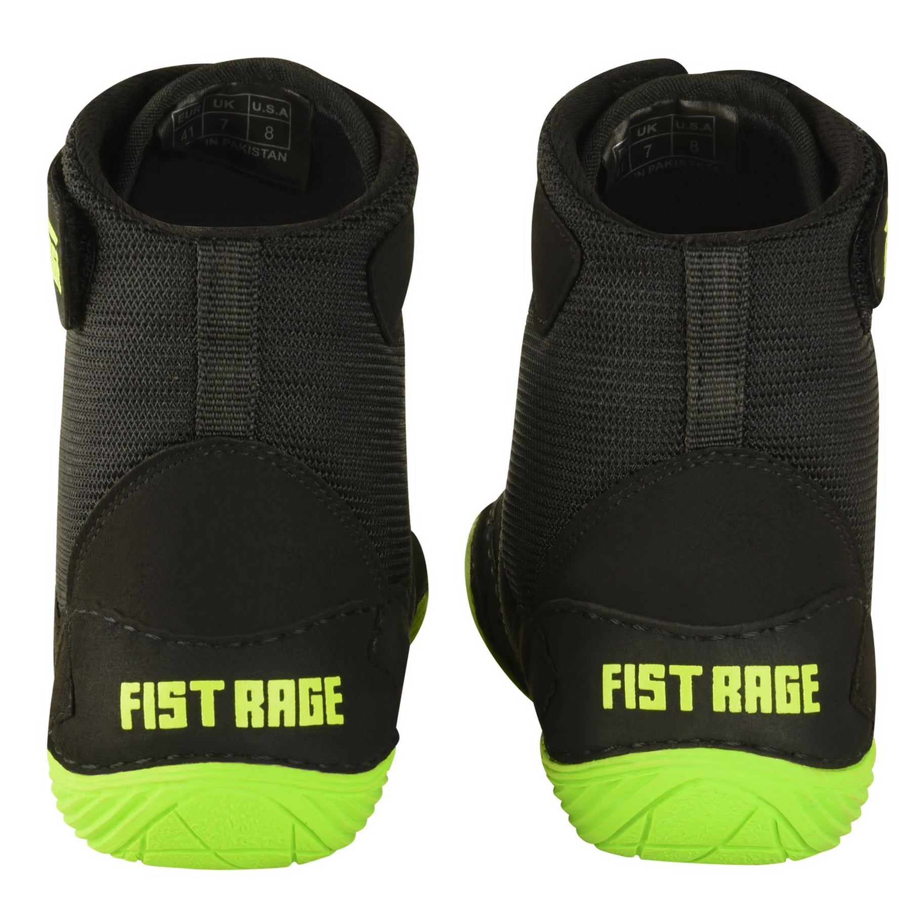 Wrestling Shoes - Black Fluoro Green