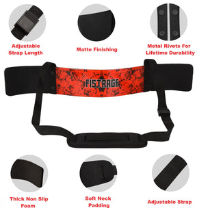 FISTRAGE ARM BLASTER Bicep Forearm Curl Support - Lava red