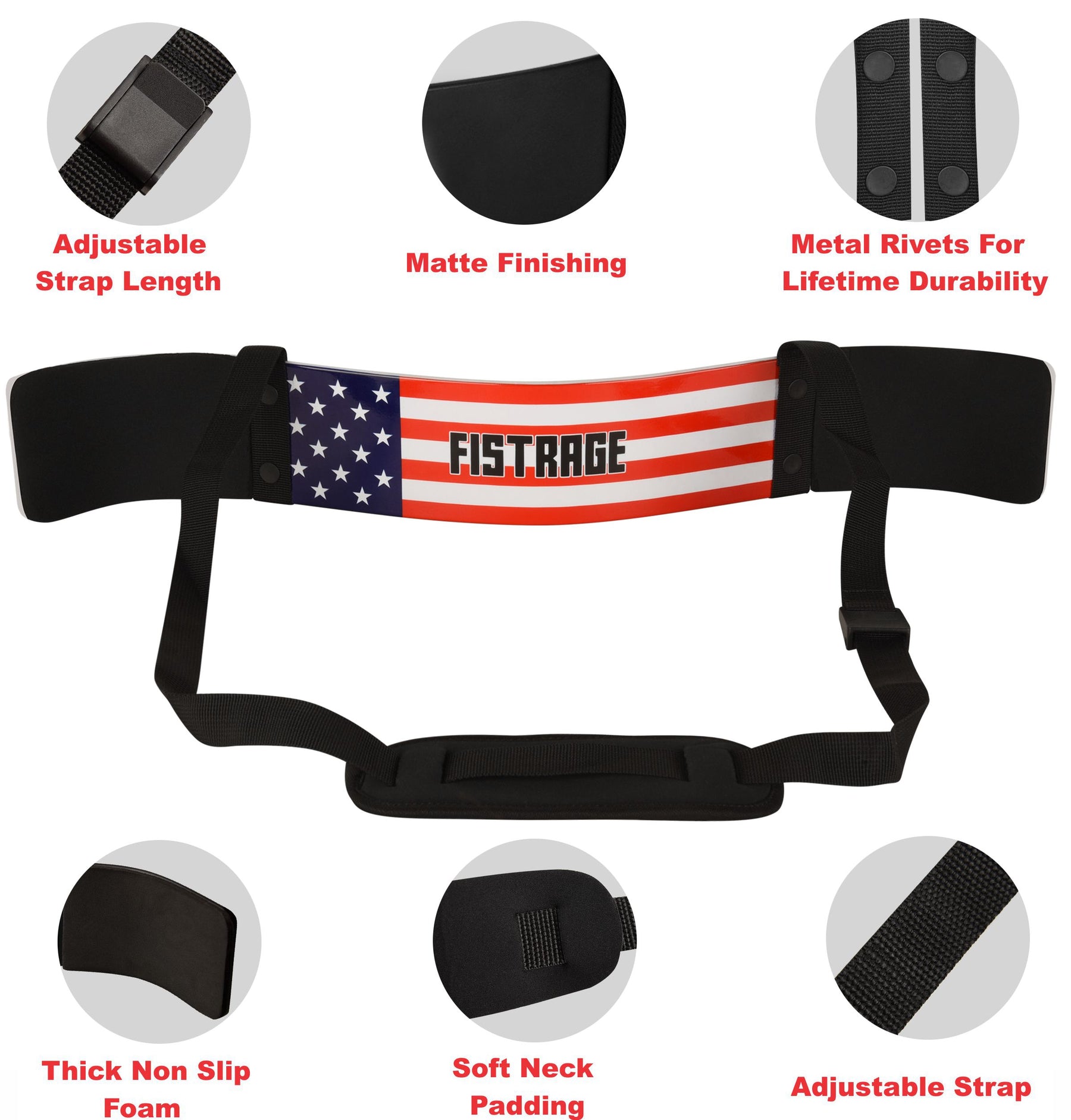 FISTRAGE ARM BLASTER Bicep Forearm Curl Support - Flag