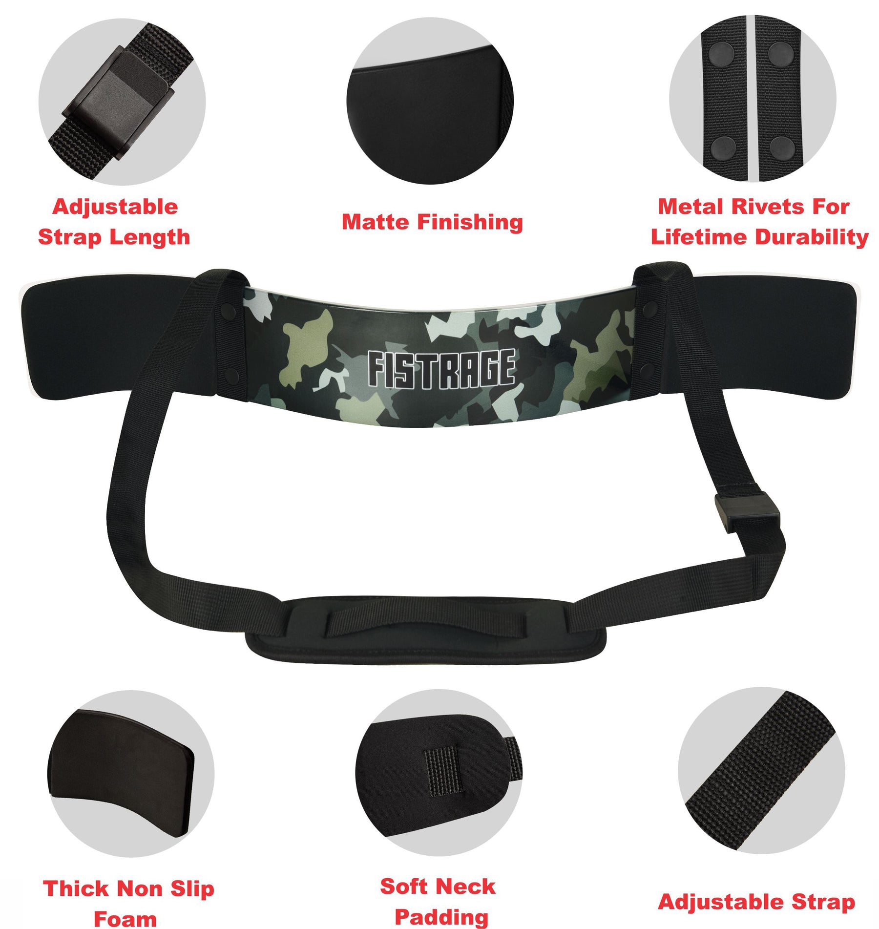 FISTRAGE ARM BLASTER Bicep Forearm Curl Support -Camouflage