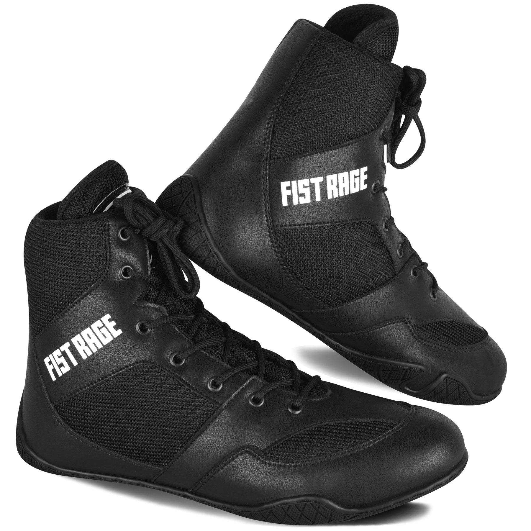 Boxing Shoes With Sting Bag - Black