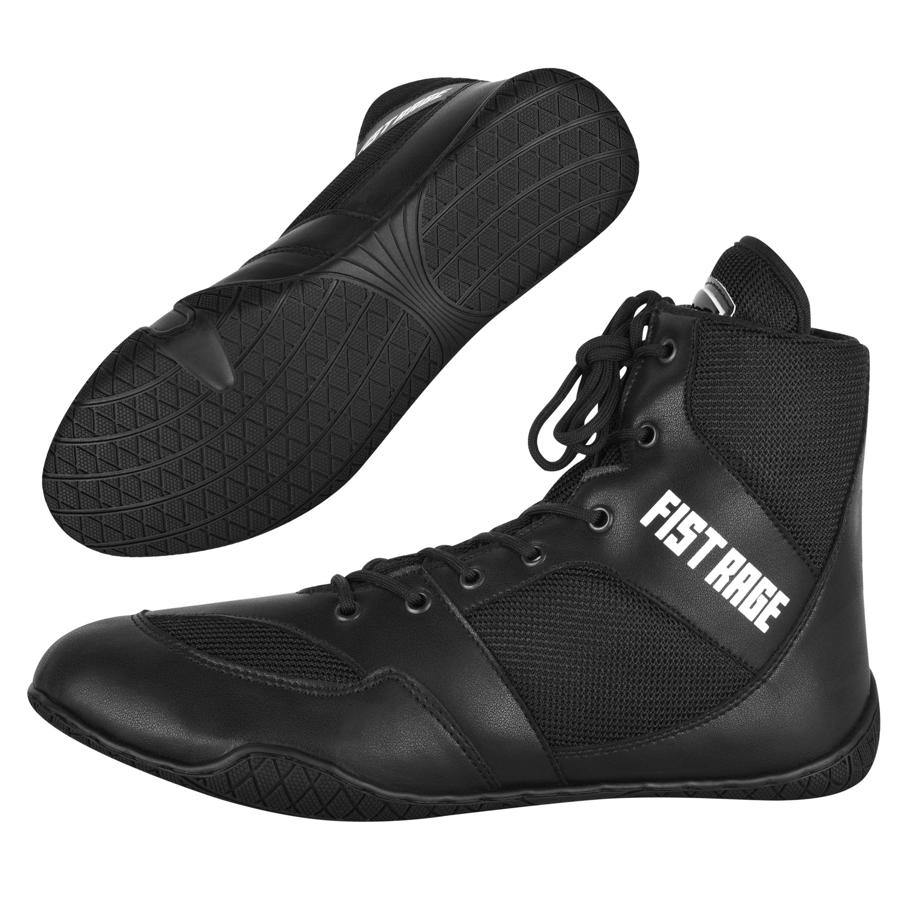 Boxing Shoes With Sting Bag - Black