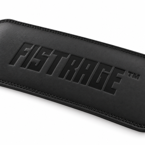 Emboss Leather Weight Lifting Belt 6 Inches - Black