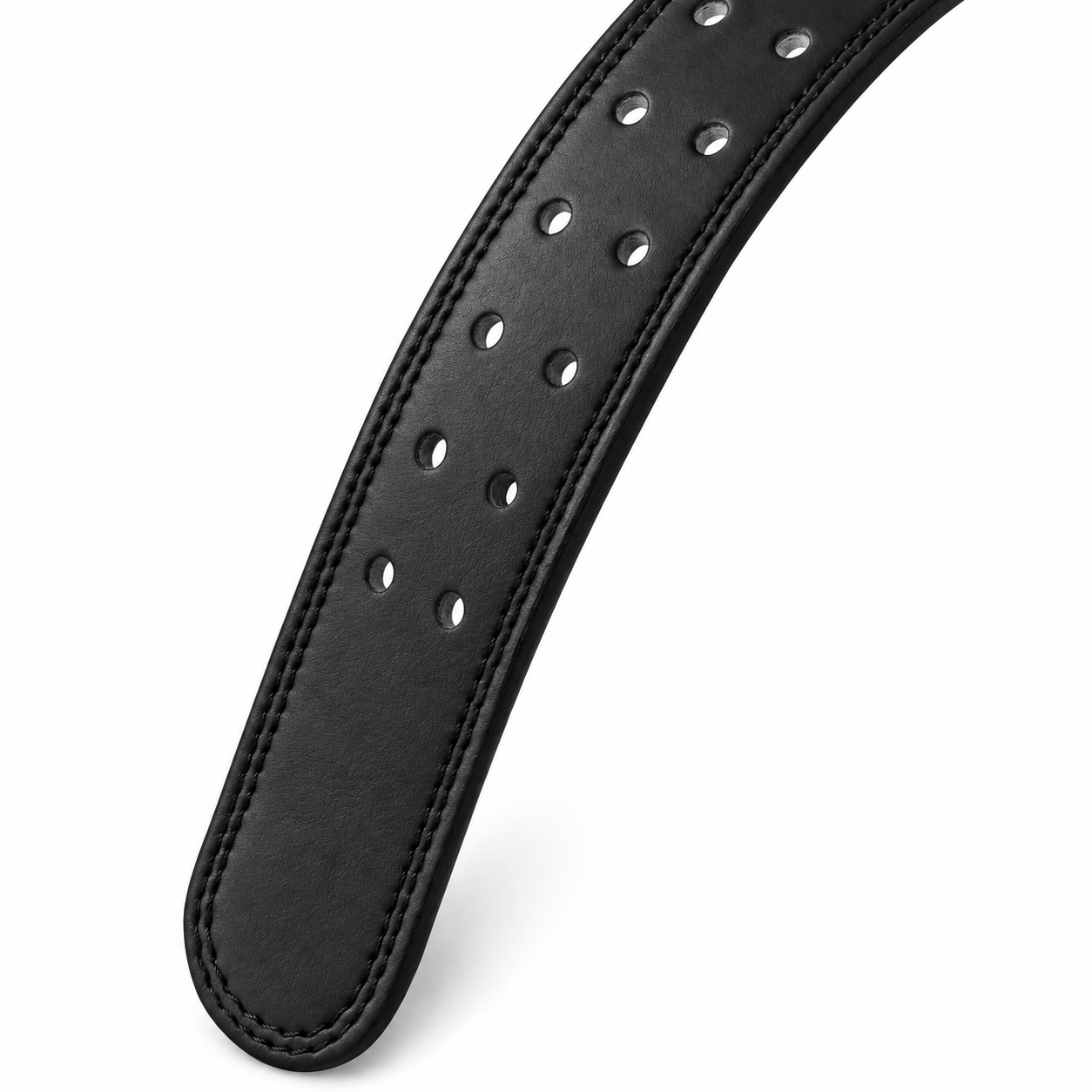 Emboss Leather Weight Lifting Belt 6 Inches - Black