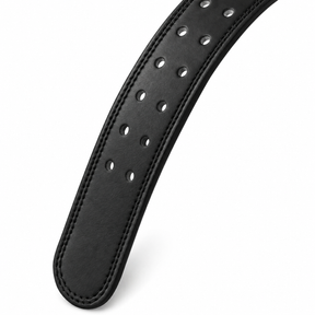 Emboss Leather Weight Lifting Belt 6 Inches - Black