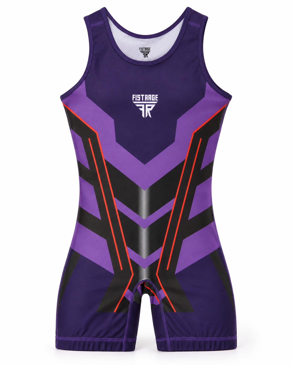 FISTRAGE Sublimated Wrestling Singlet - Purple