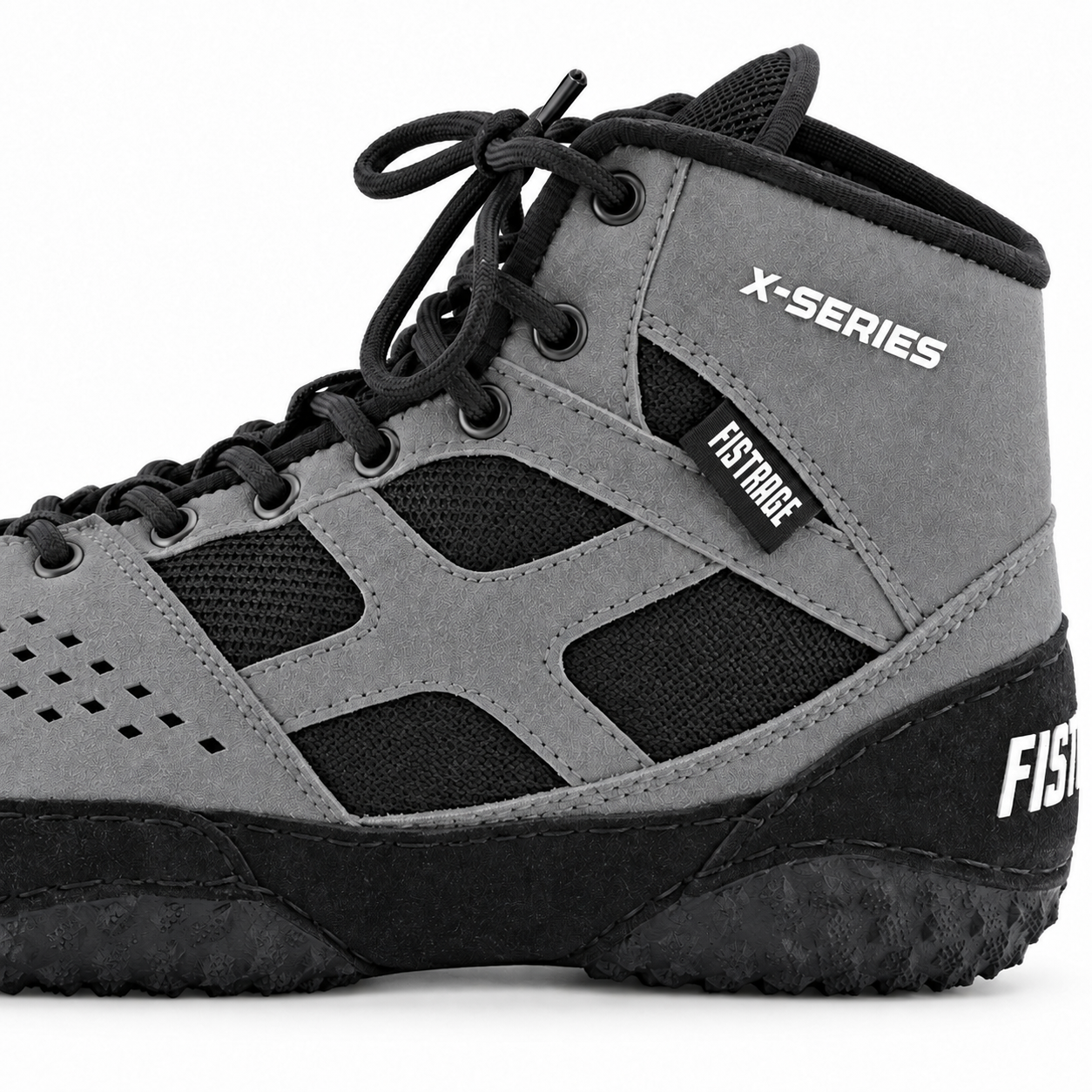 FISTRAGE X-Series Wrestling Shoes Gray-Black for Men and Women