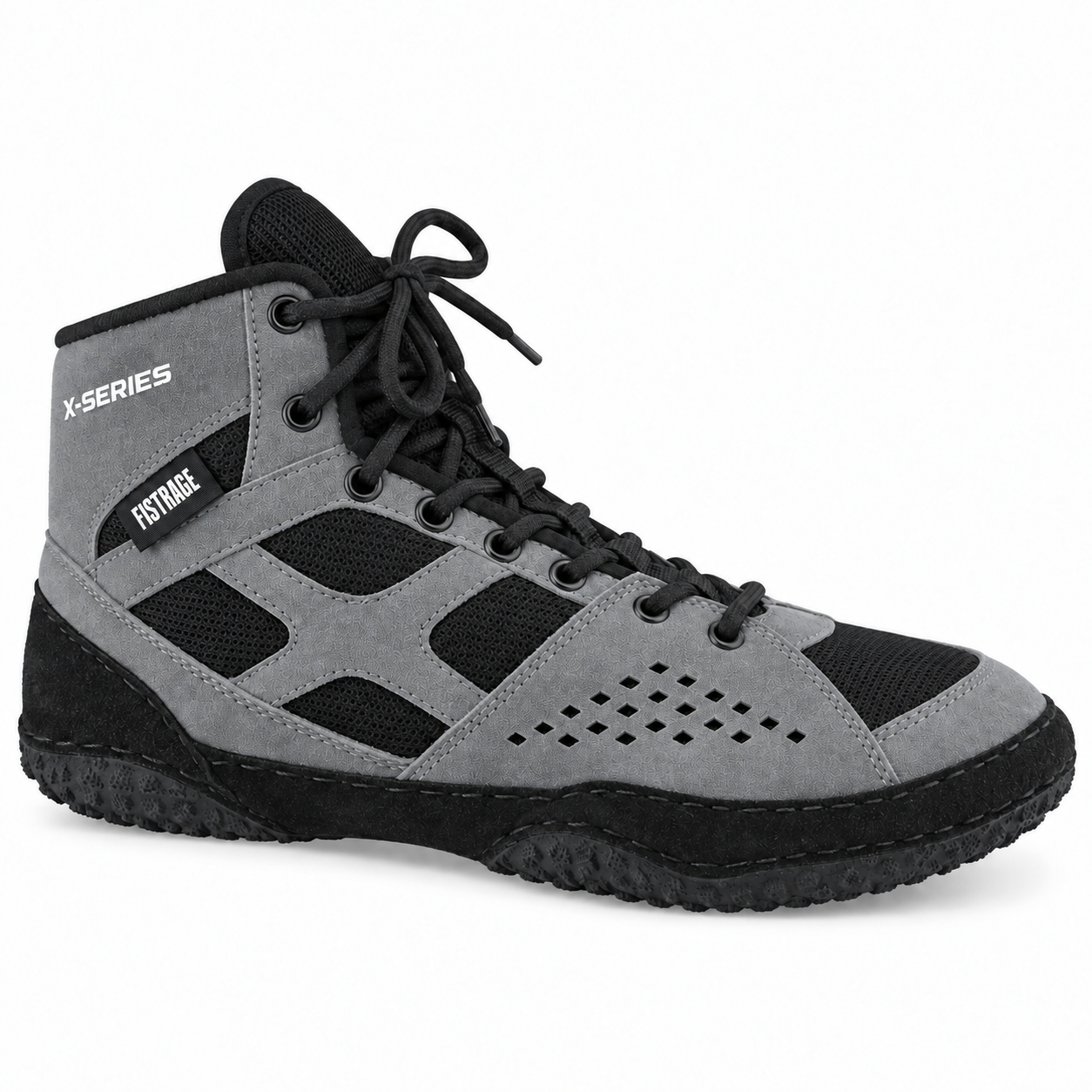 FISTRAGE X-Series Wrestling Shoes Gray-Black for Men and Women